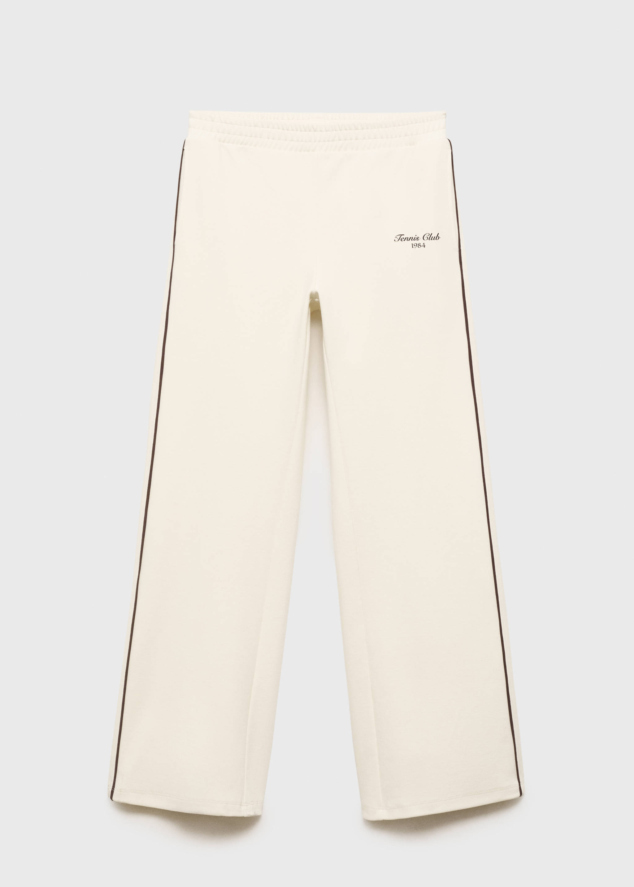 Katoenen joggingbroek met contrasterende streep - Artikel zonder model