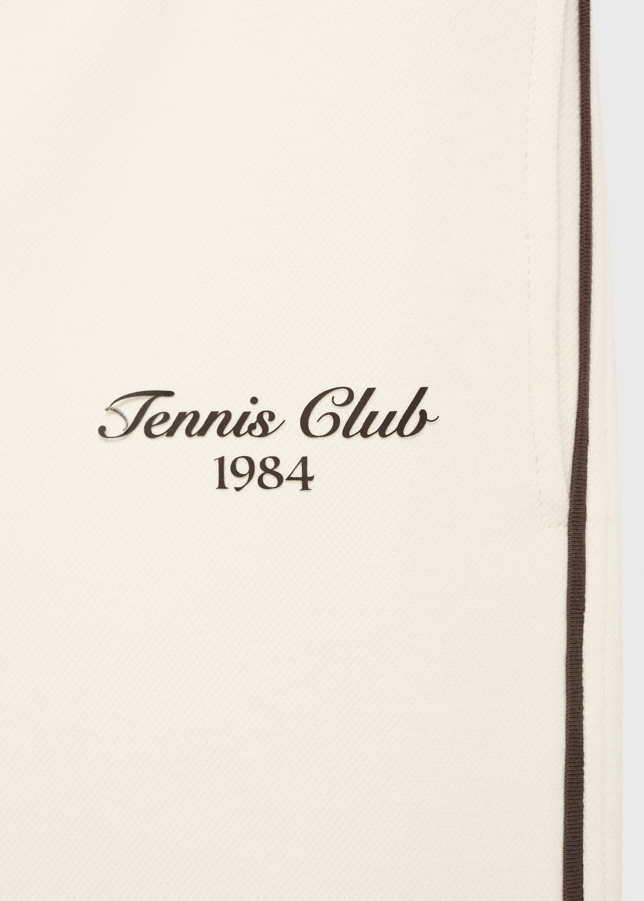 Katoenen joggingbroek met contrasterende streep - Detail van het artikel 0