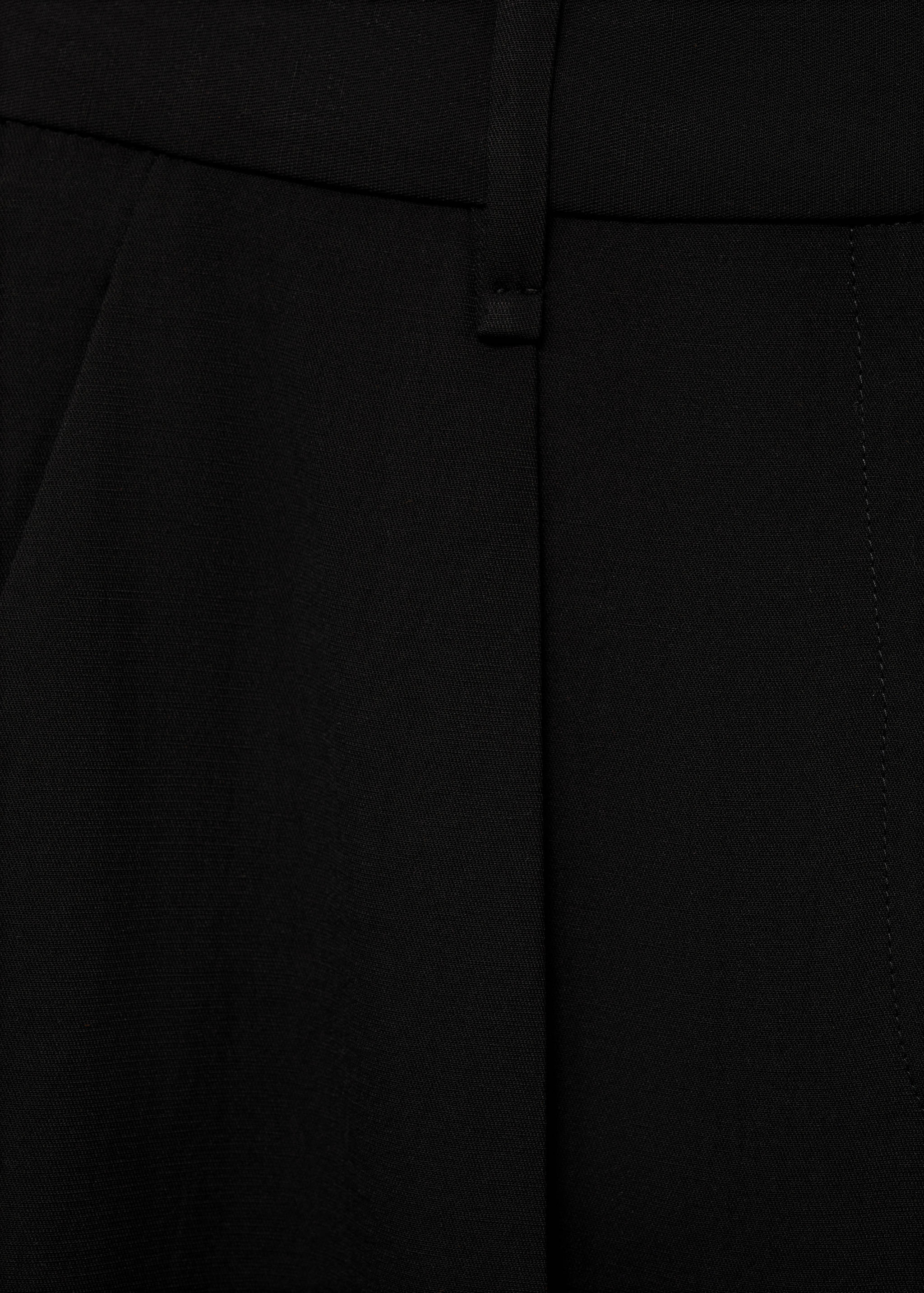 Pantalón lyocell recto pinzas - Detalle del artículo 0