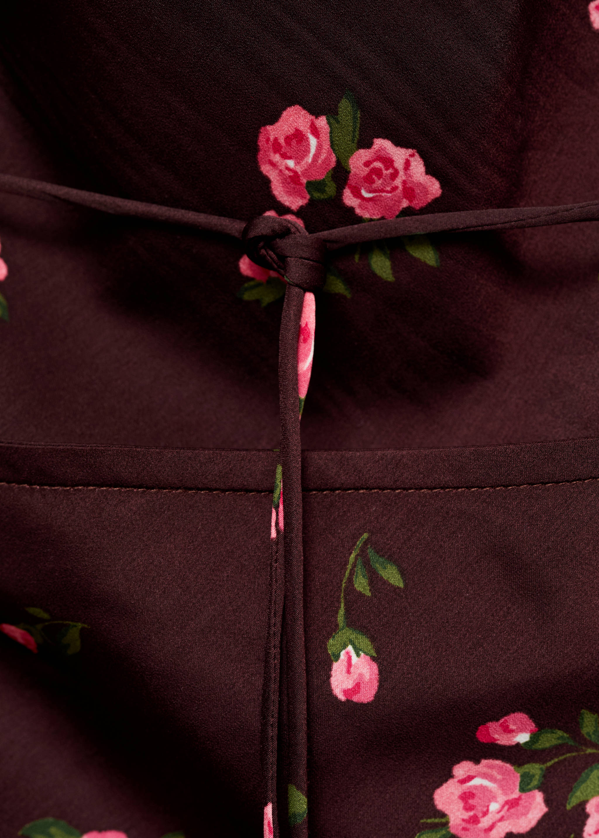 Draped floral top - Details of the article 0