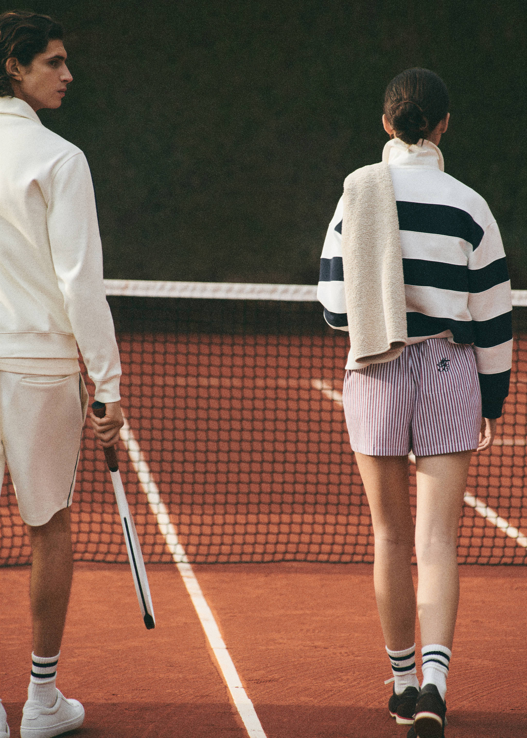 Short en popeline rayée message brodé - Détail de l'article 6