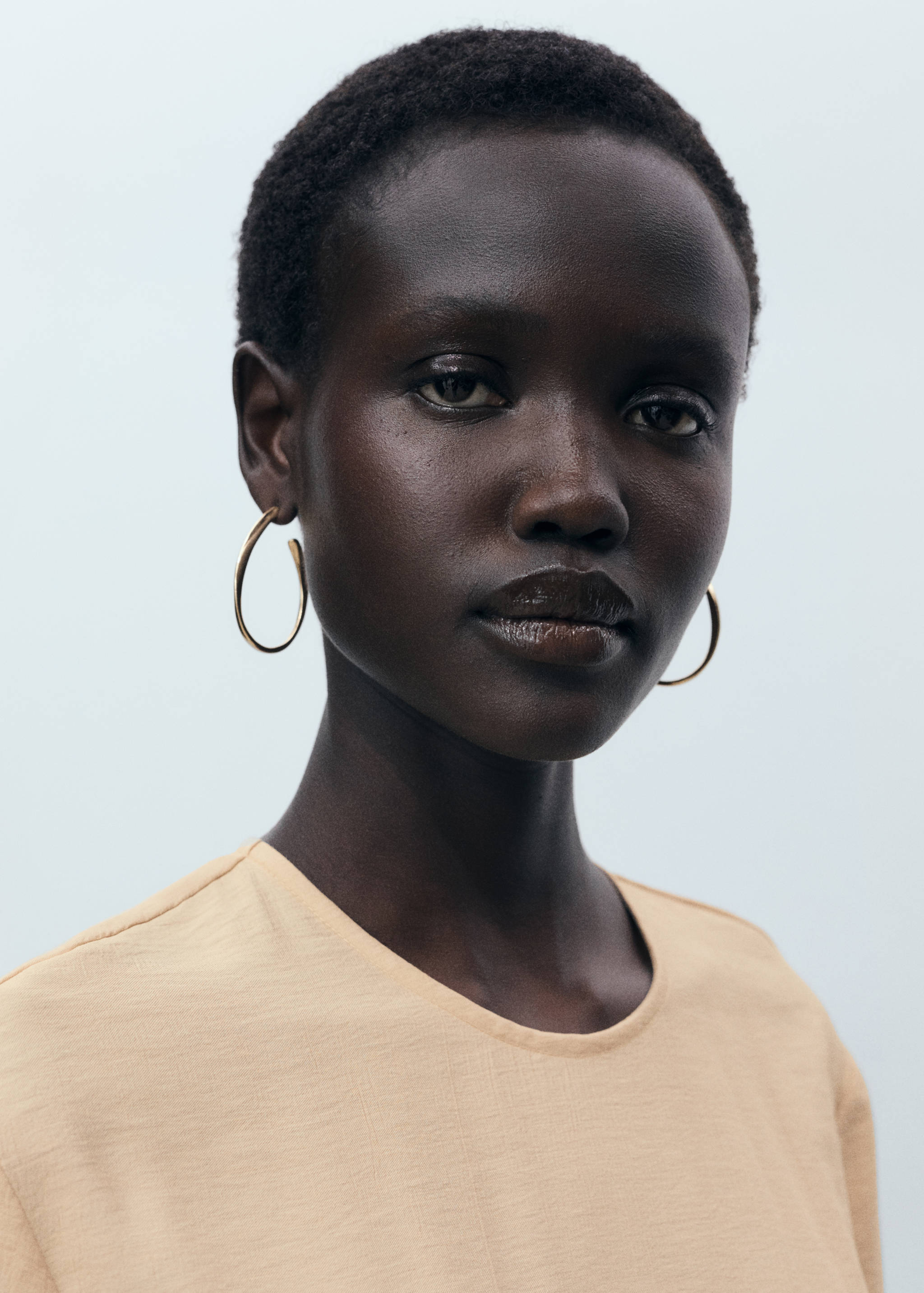 Combinaison droite à manches courtes et ceinture - Détail de l'article 1