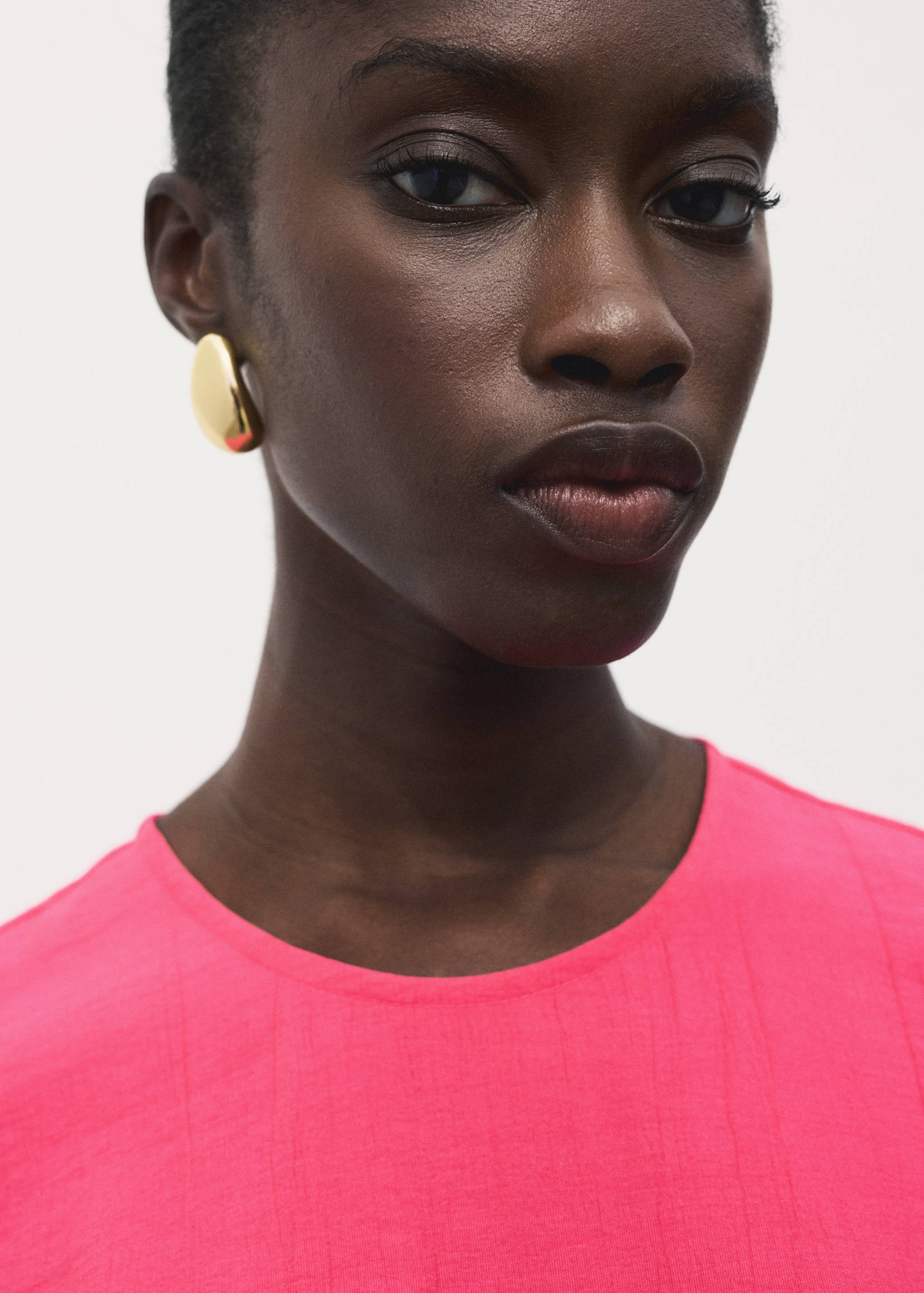 Combinaison droite à manches courtes et ceinture - Détail de l'article 1