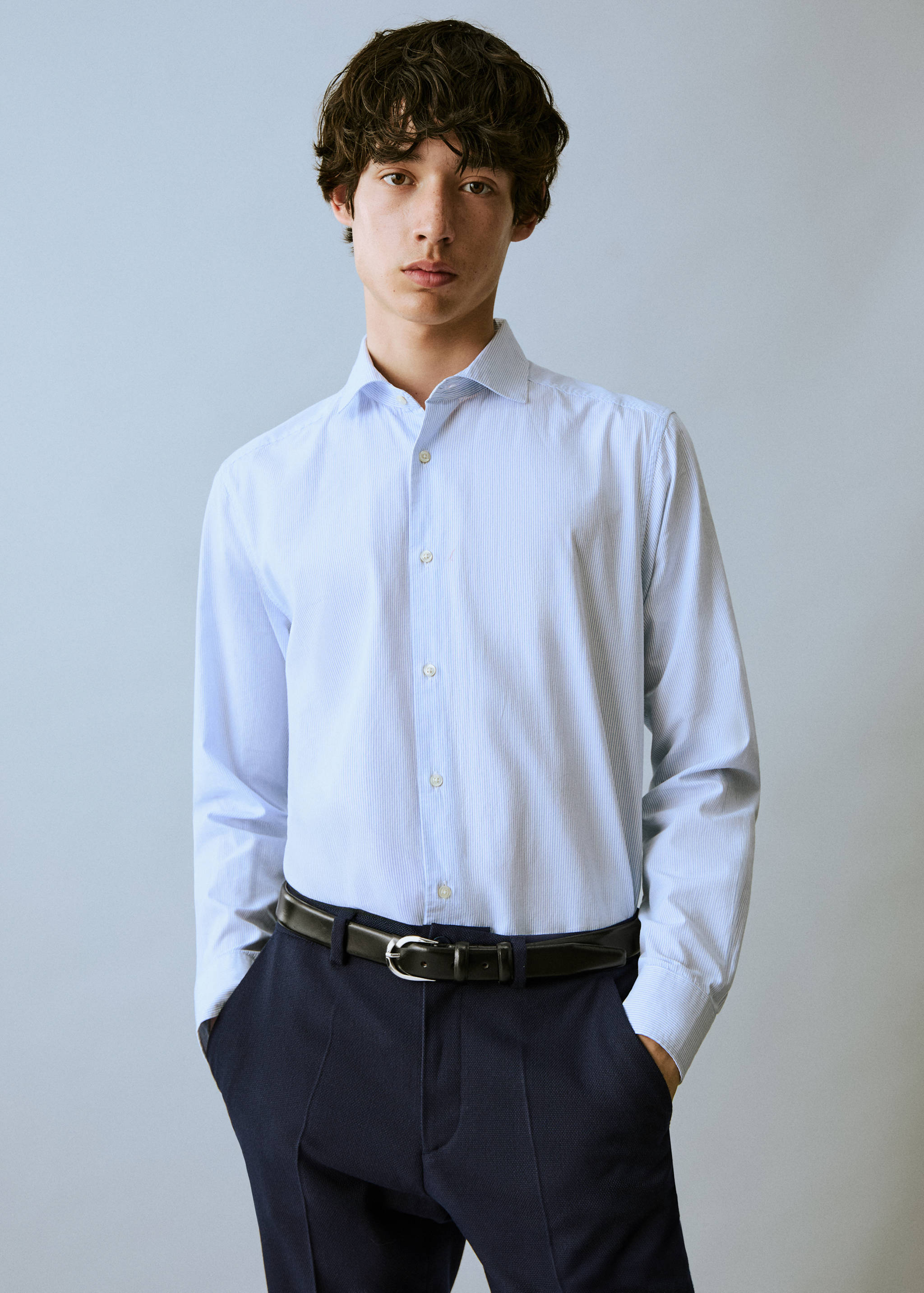 Pantalón traje piqué - Plano medio