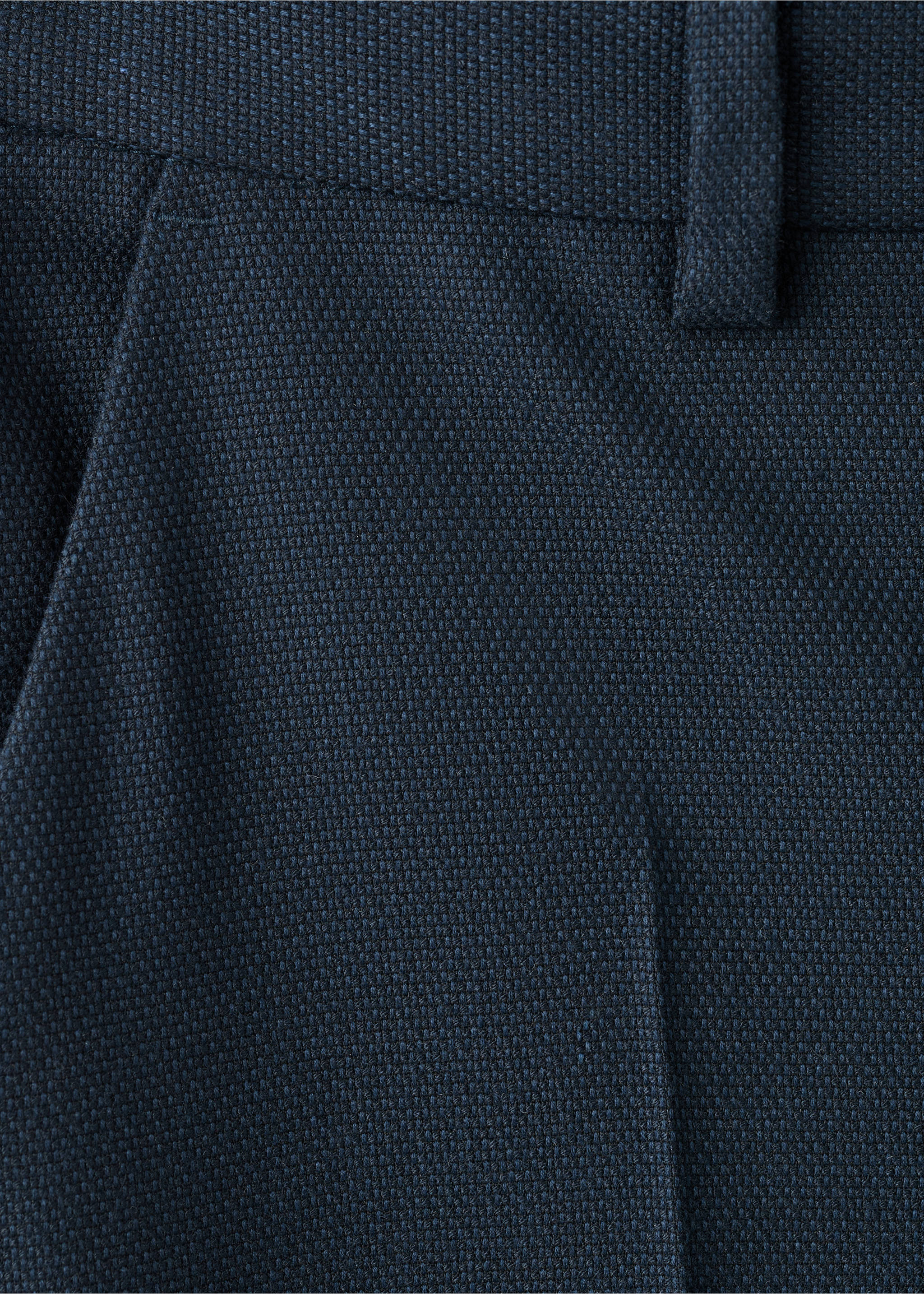 Pantalón traje piqué - Detalle del artículo 0, Azul marino. Ref: 87078259-00.