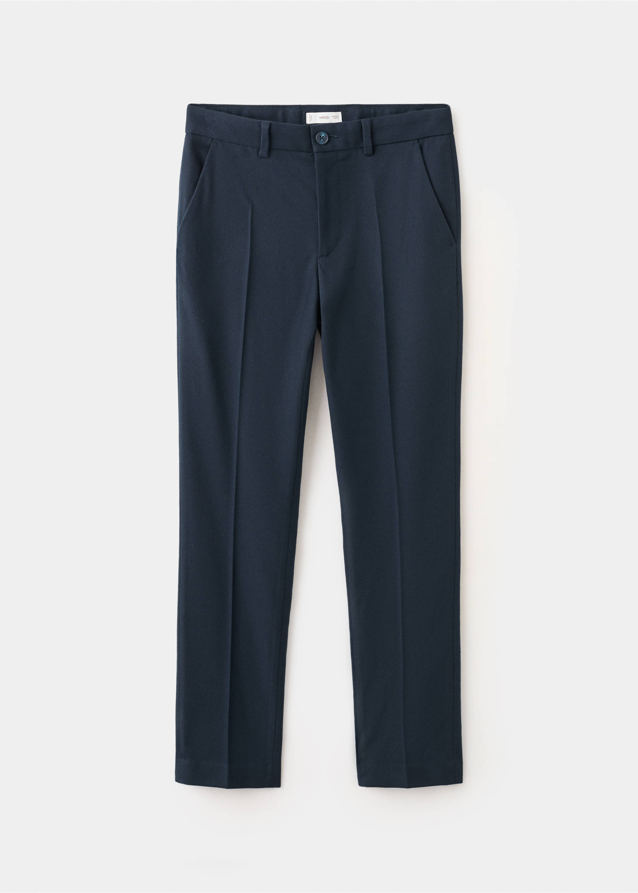 Pantalón traje piqué - Artículo sin modelo, Azul marino. Ref: 87078259-00.