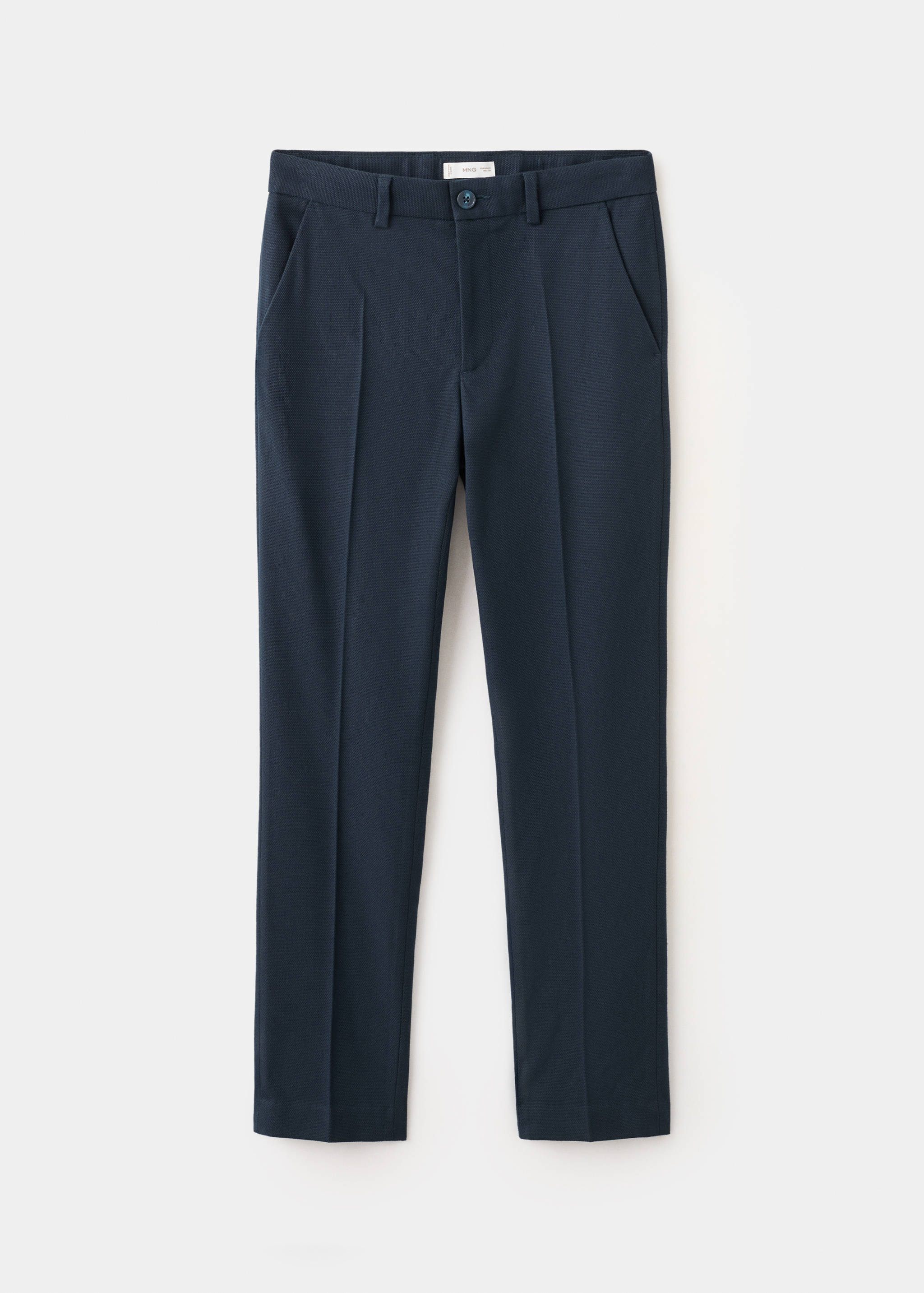 Pique suit pants - Article without model