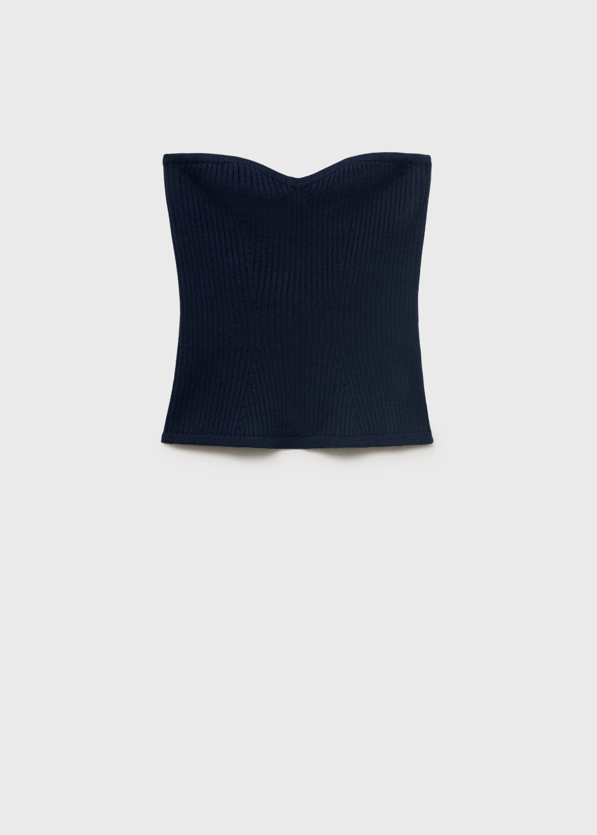 Strapless knitted top - Article without model