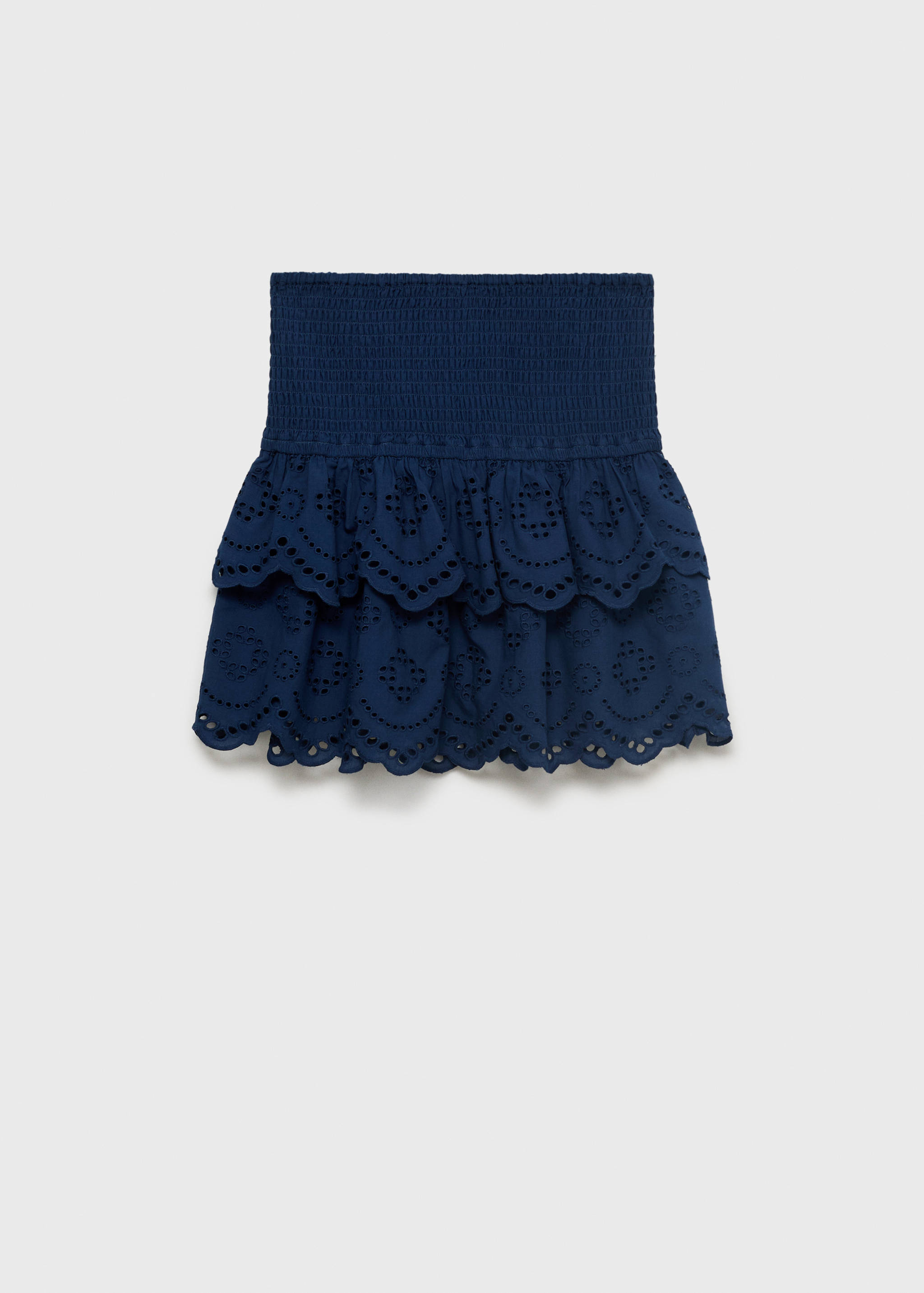 Rüschenrock mit Schweizer Stickerei - Artikel ohne Model