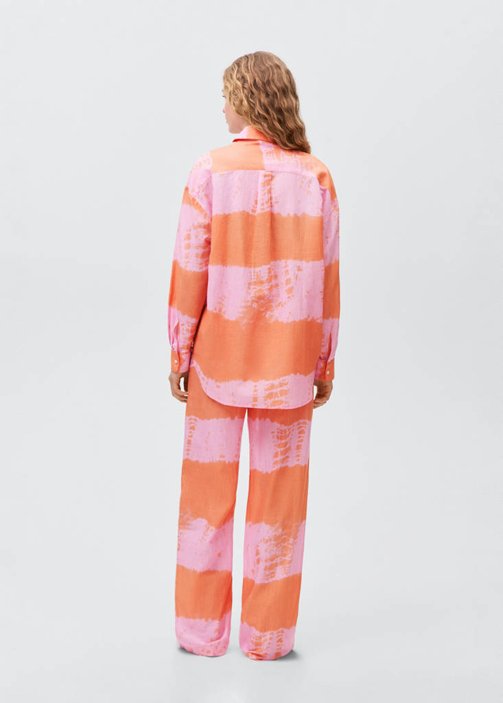 Printed oversize shirt — Pink