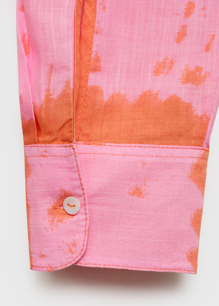 Printed oversize shirt — Pink