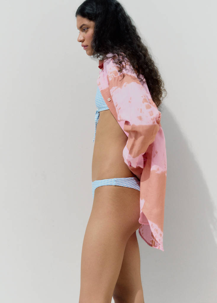 Printed oversize shirt — Pink
