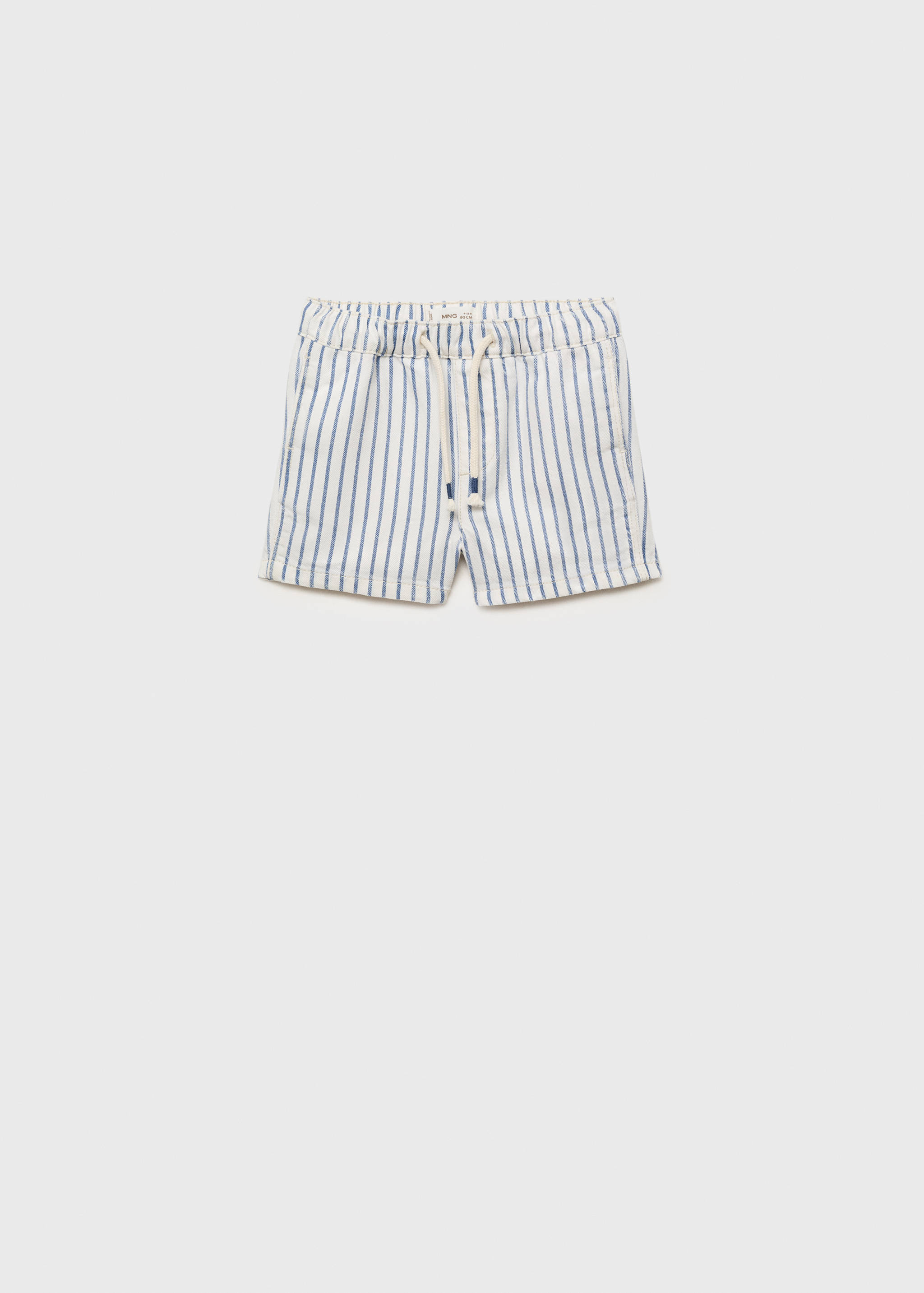 Striped bermuda shorts with drawstring - Article without model