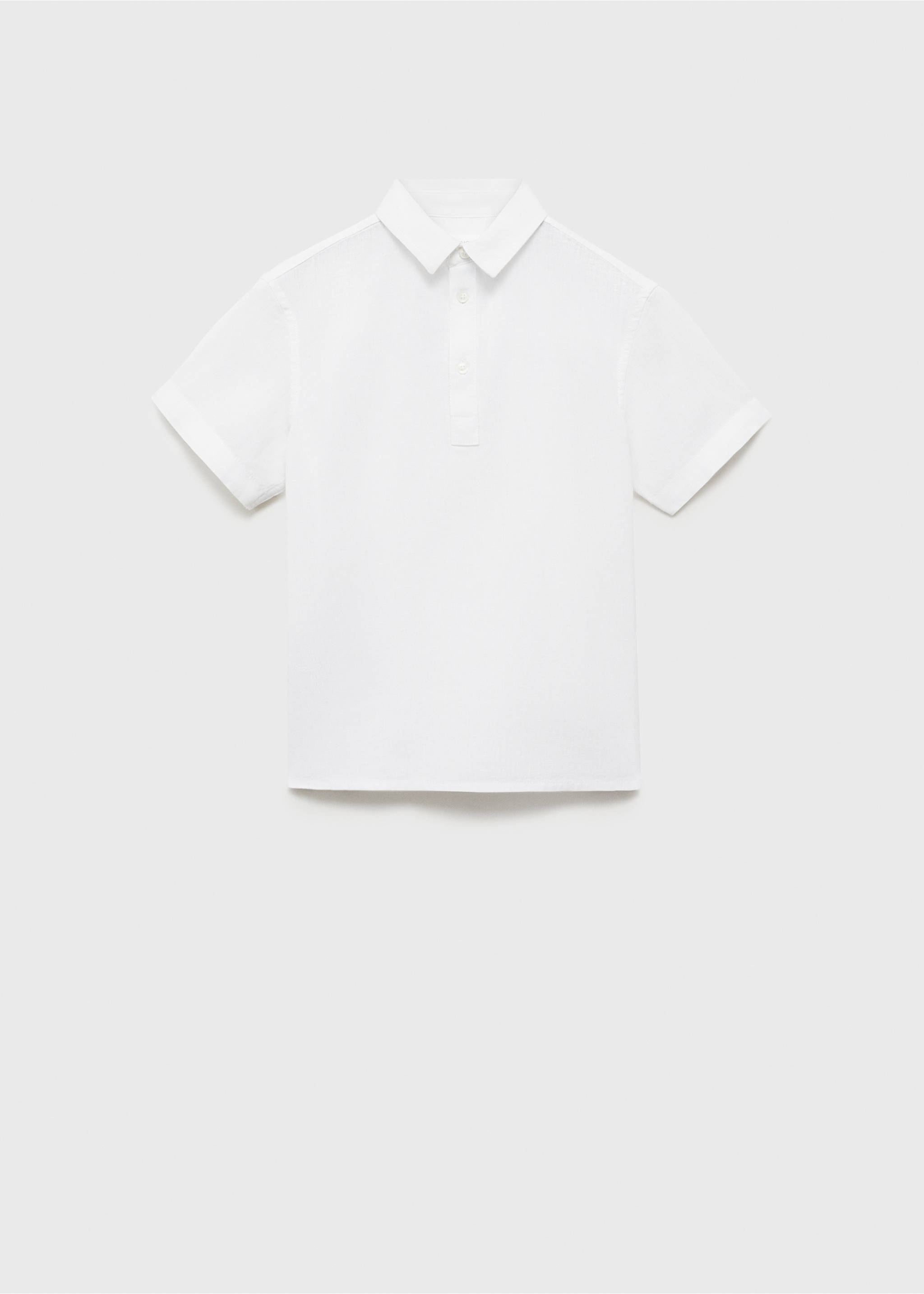 Camisa manga corta lino - Artículo sin modelo, Blanco. Ref: 87078266-00.