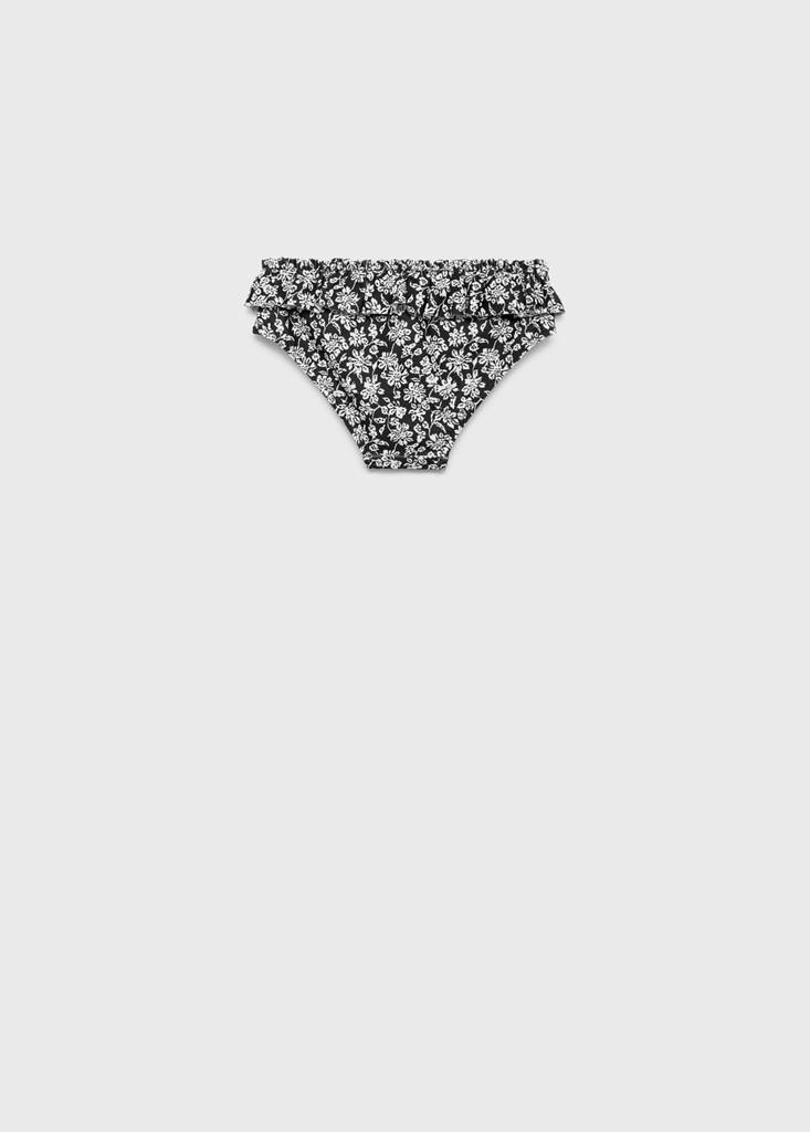 Printed bikini bottom — Black
