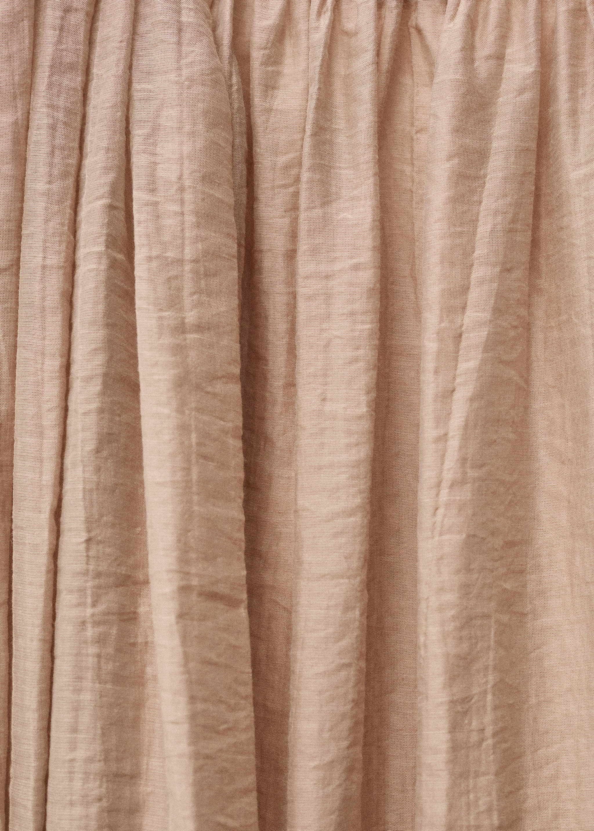 蓬松裙摆褶皱连衣裙 - null