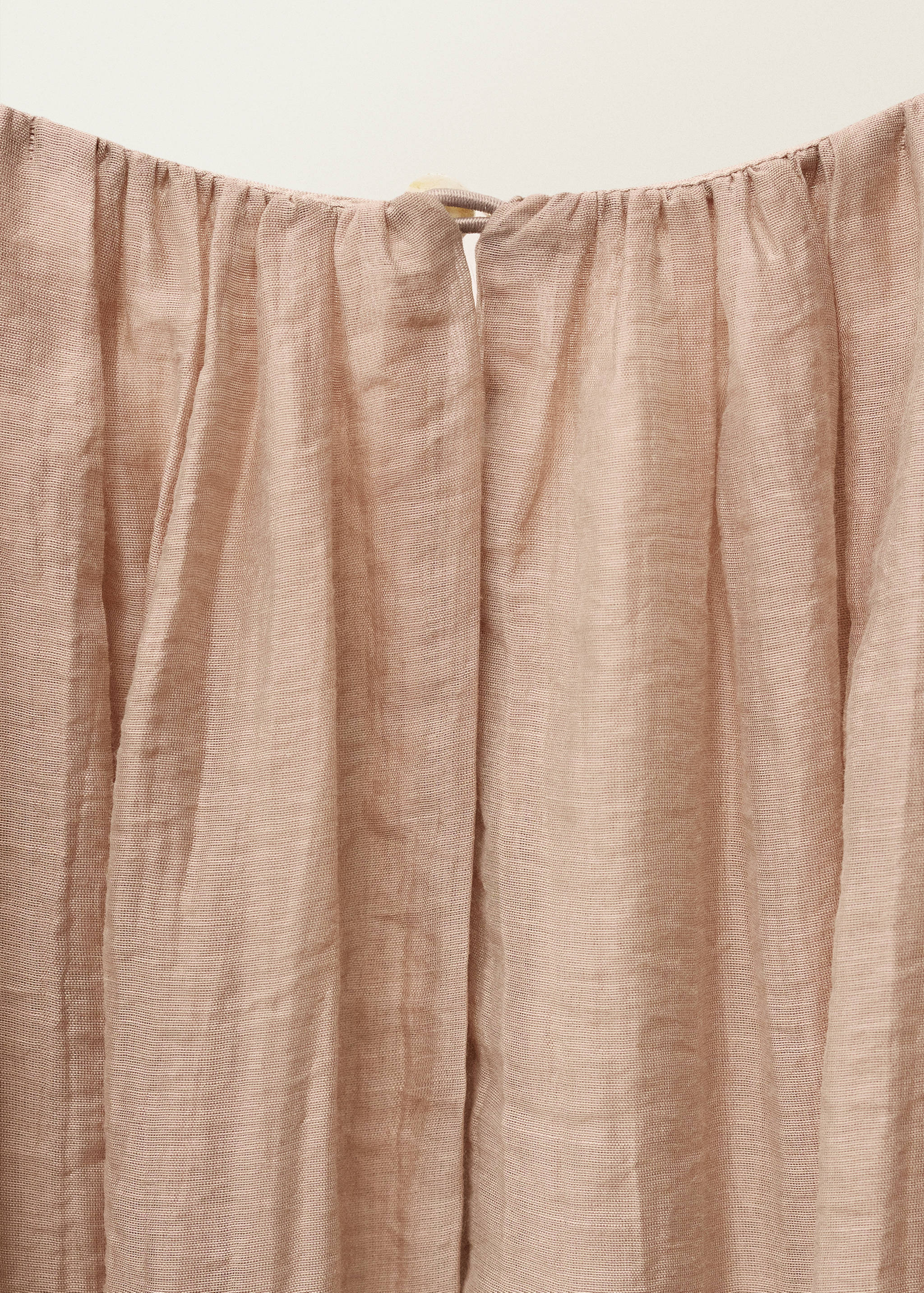 蓬松裙摆褶皱连衣裙 - null