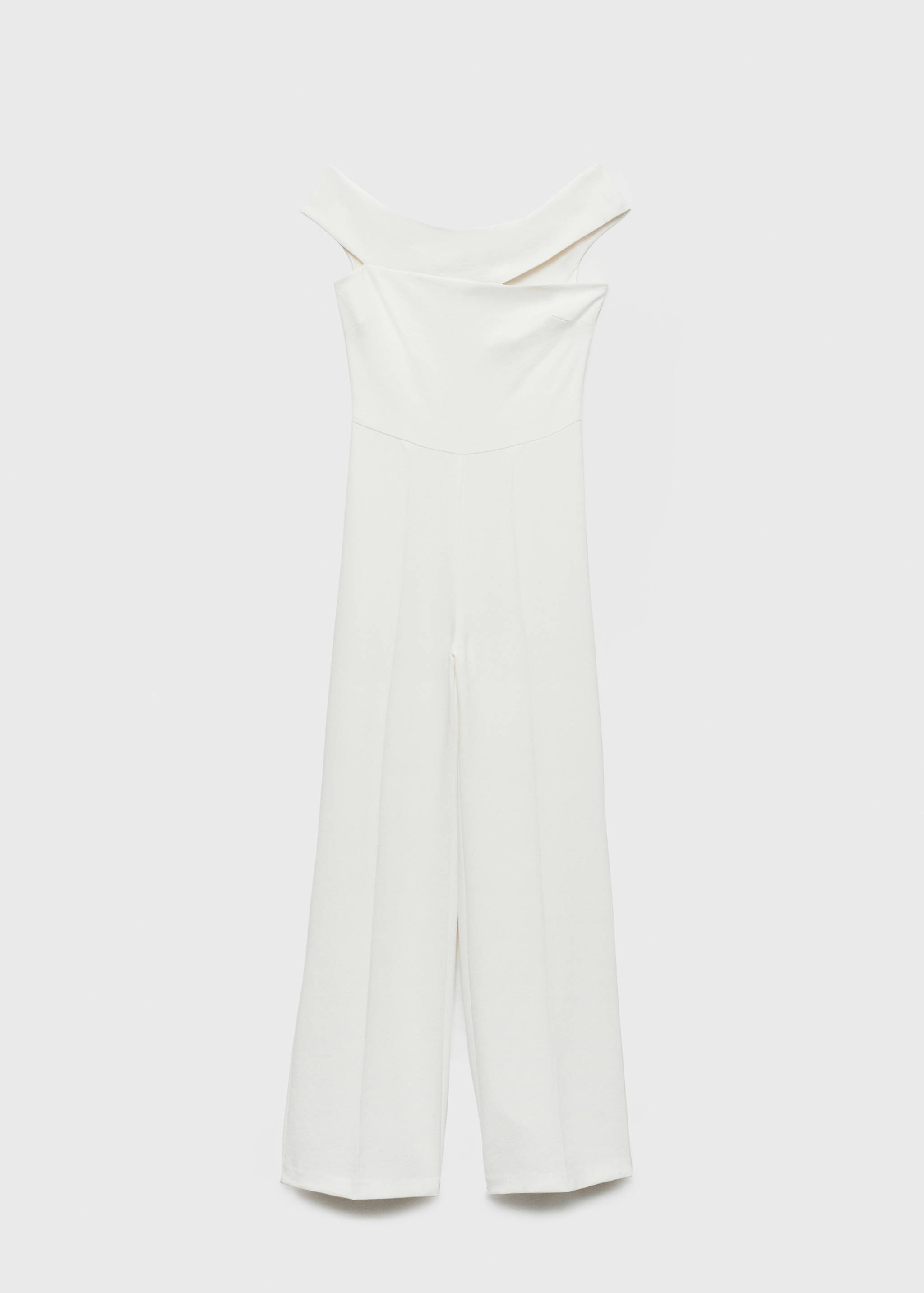 Long jumpsuit with asymmetrical neck - Article without model