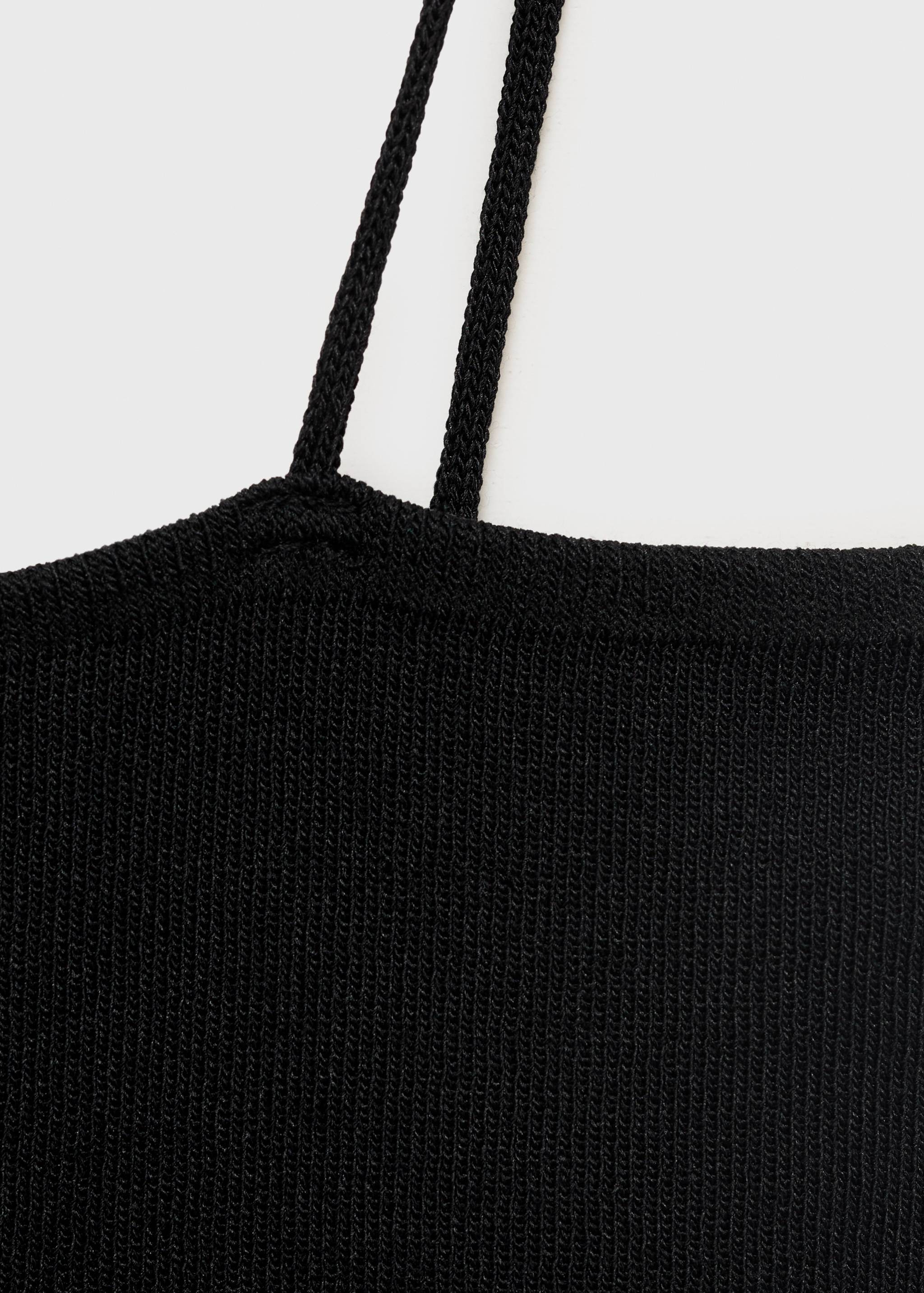 Maxi-flower knitted top with straps - Details of the article 0