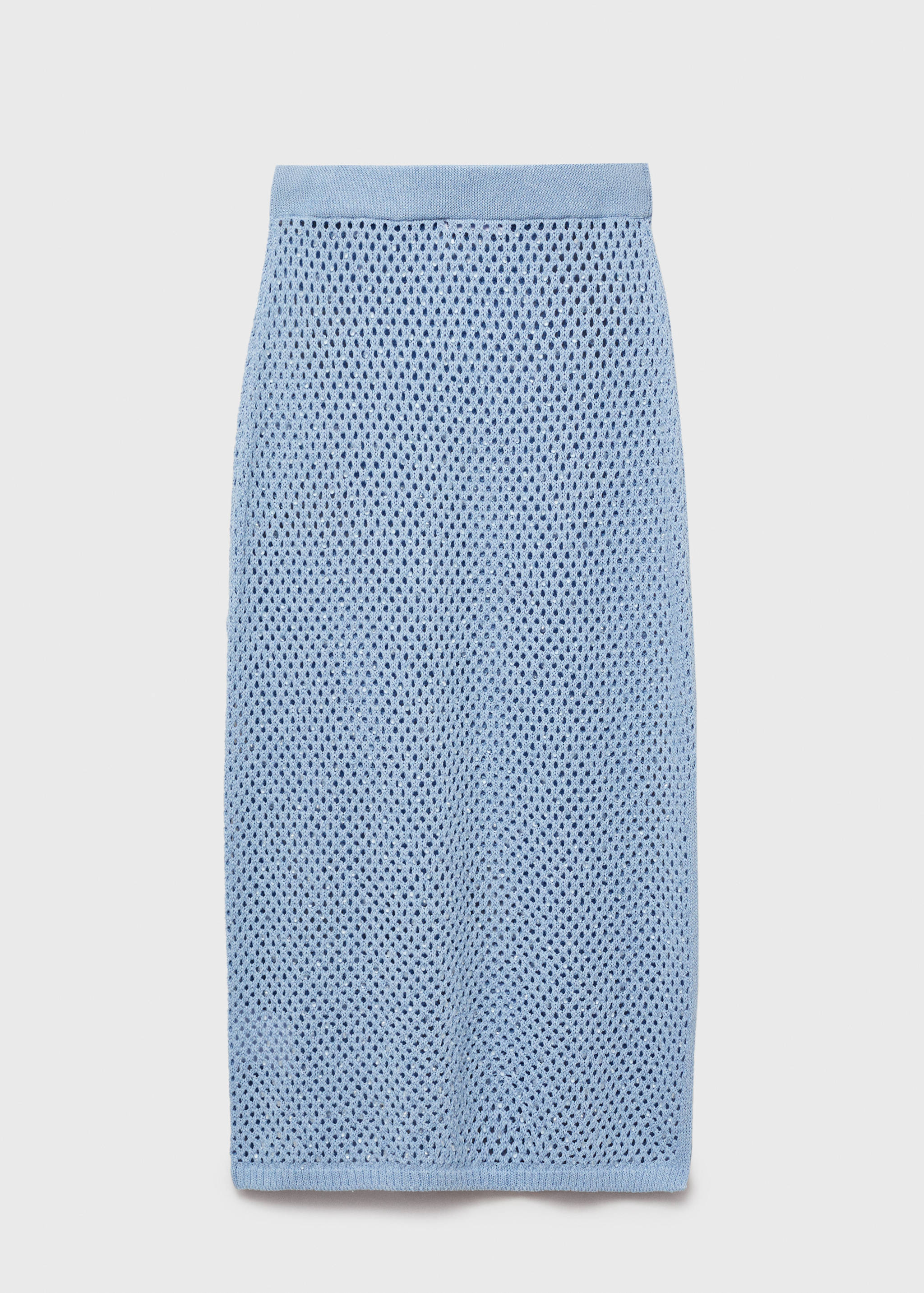 Knitted skirt with rhinestone detail - Article without model