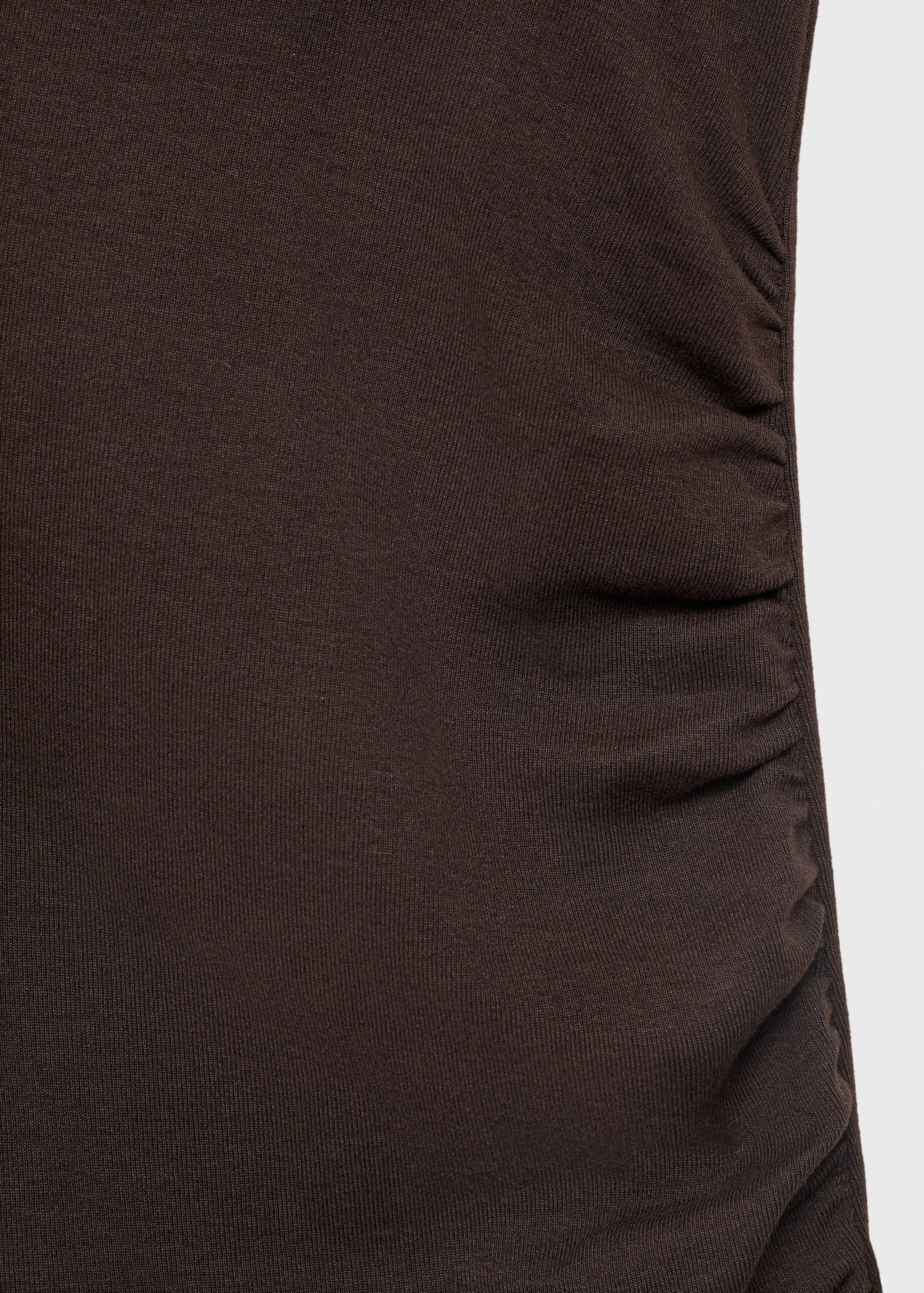 Draped dress with perkins collar - Details of the article 0