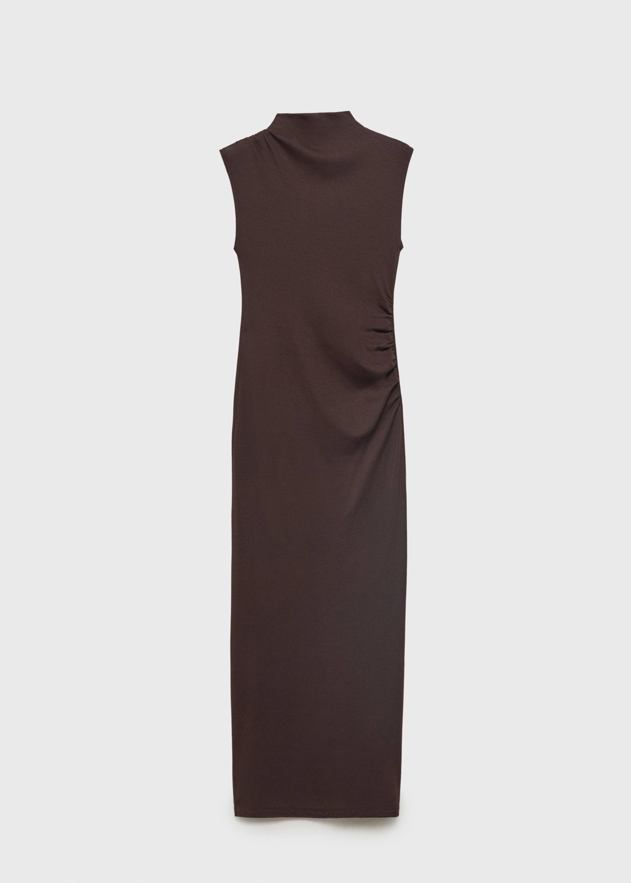 Draped dress with perkins collar - Article without model