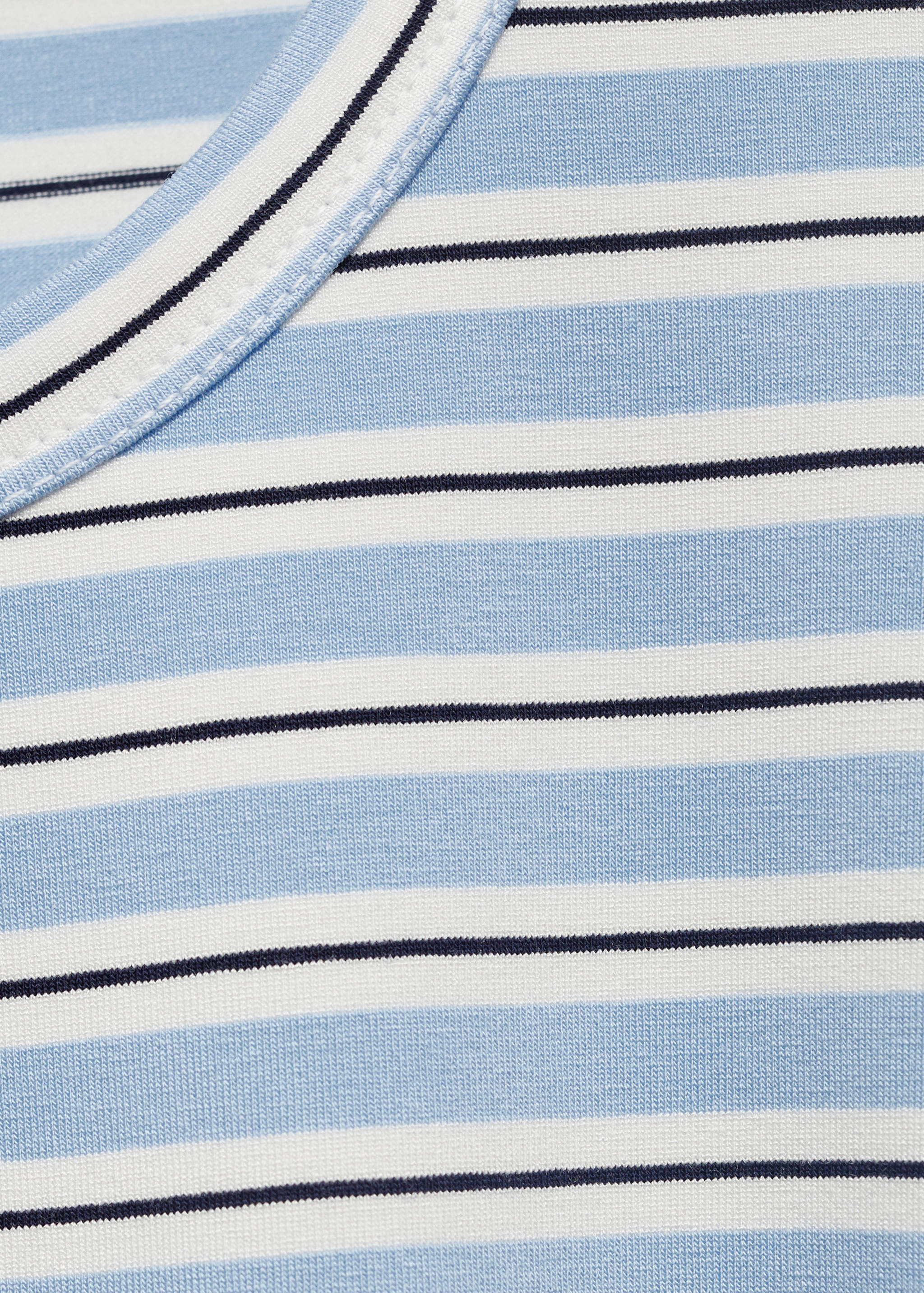 Short striped dress with knot - Details of the article 8