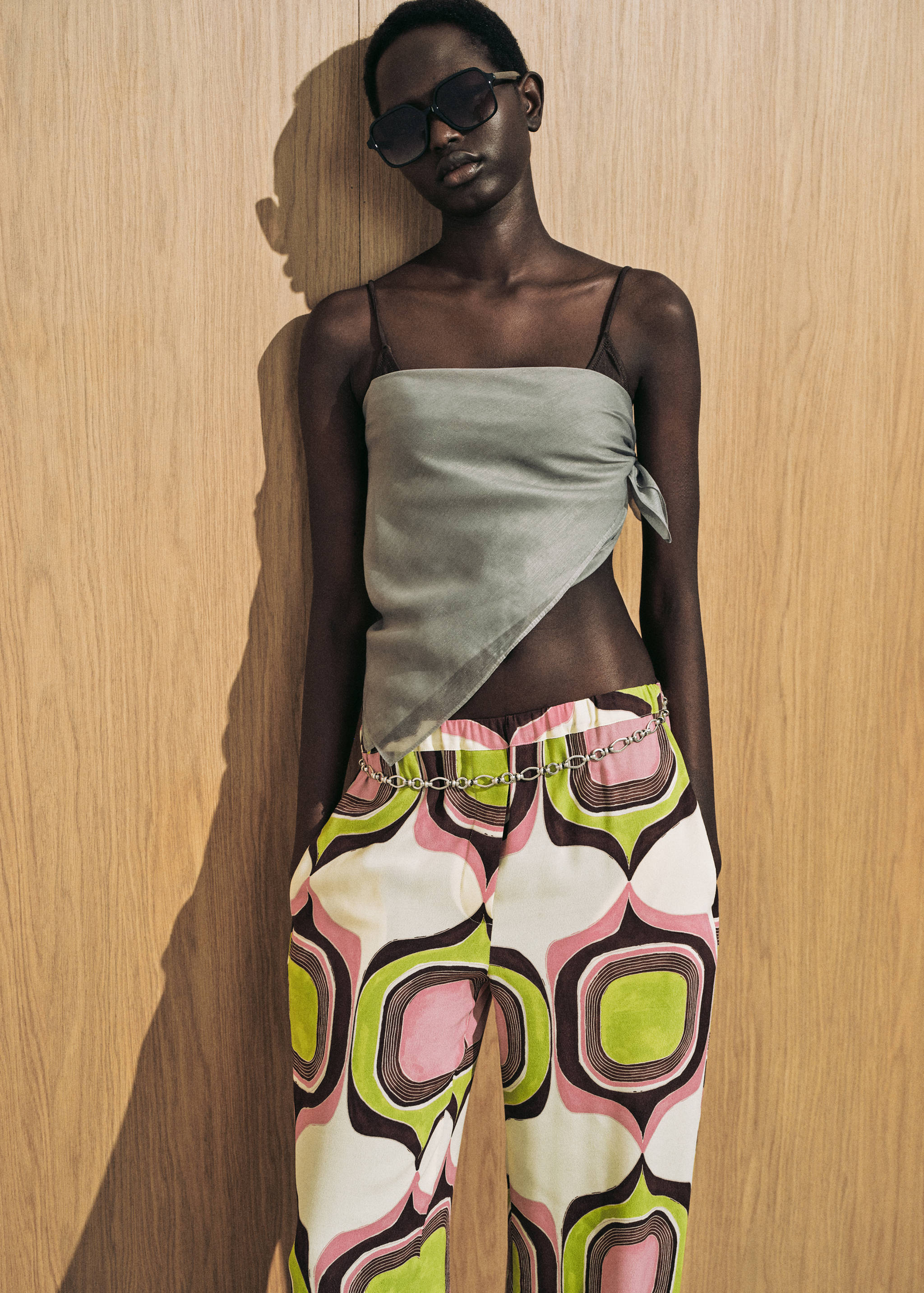 Geometric print pants - Details of the article 6