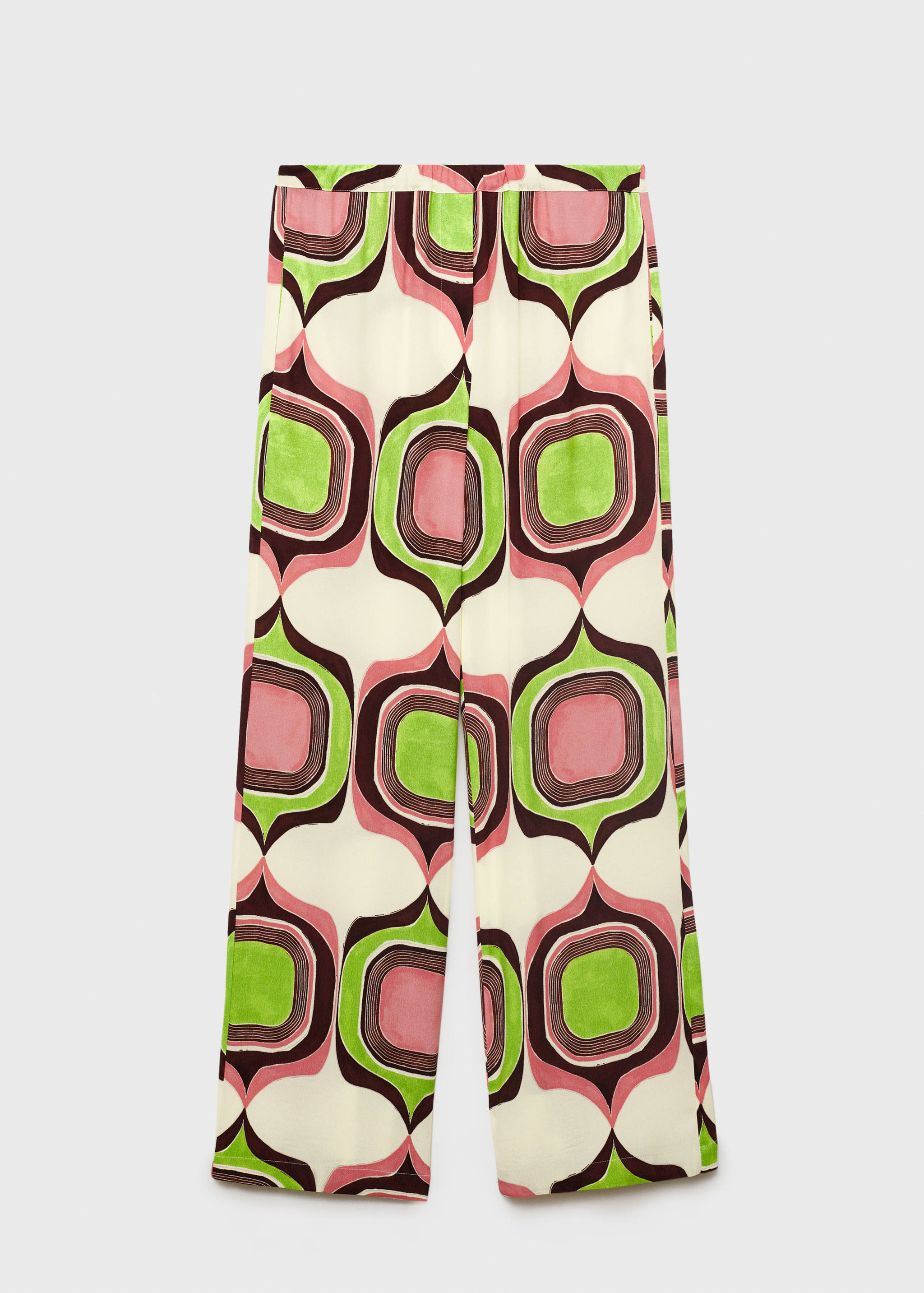Broek met geometrische print - Artikel zonder model