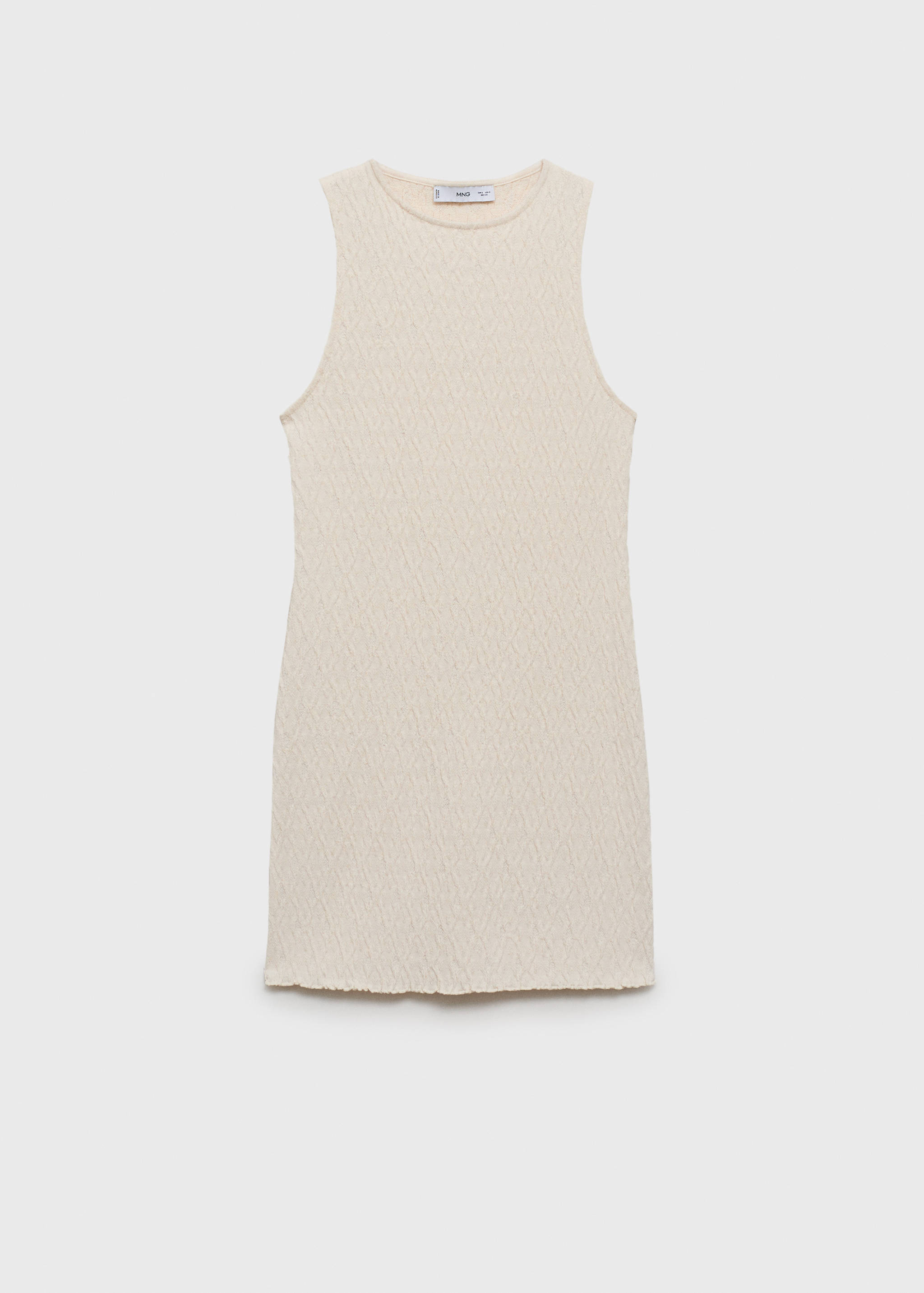 Robe maille texturée ajustée - Article sans modèle