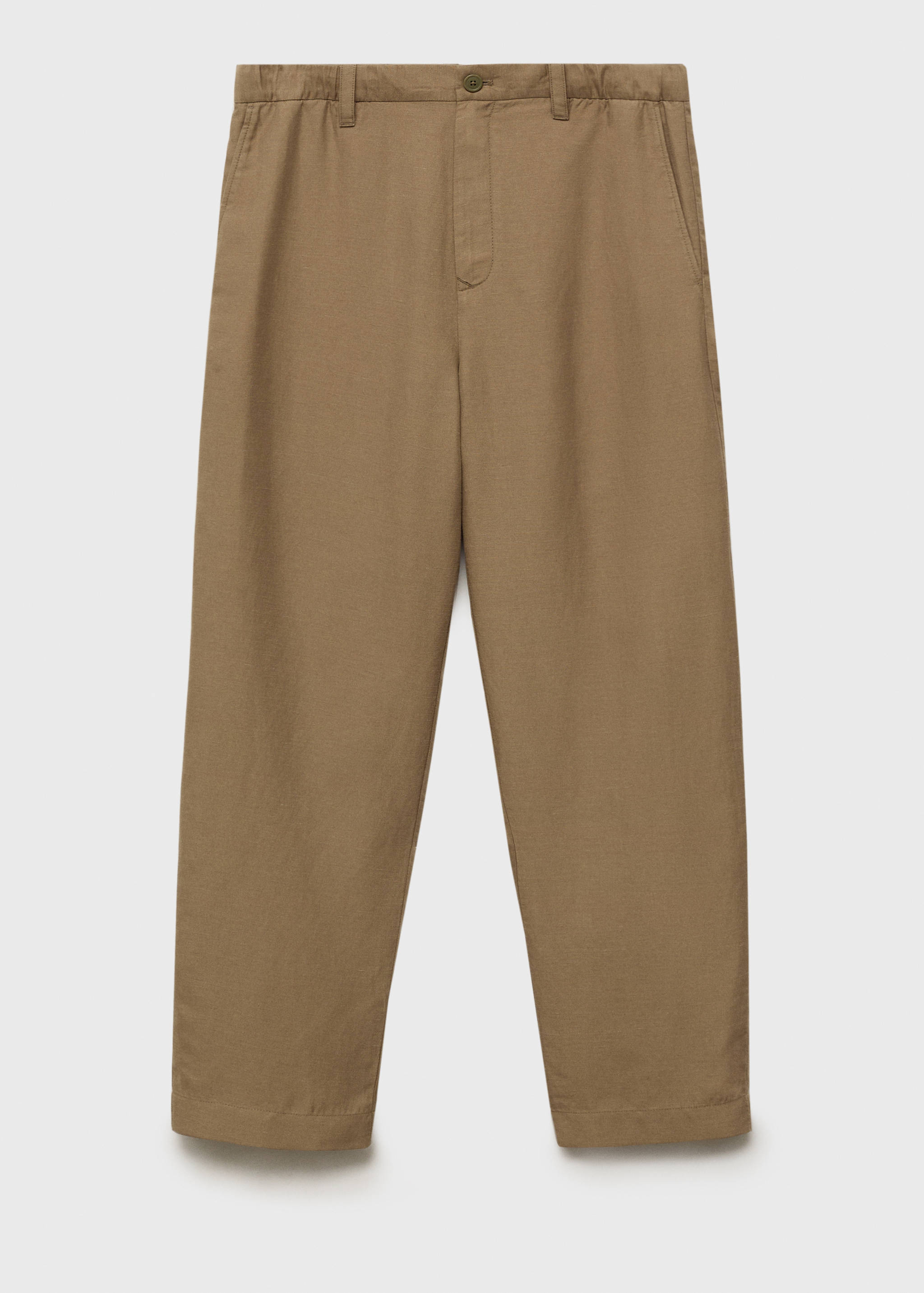 Hose aus Leinenmischgewebe mit elastischem Bund - Artikel ohne Model