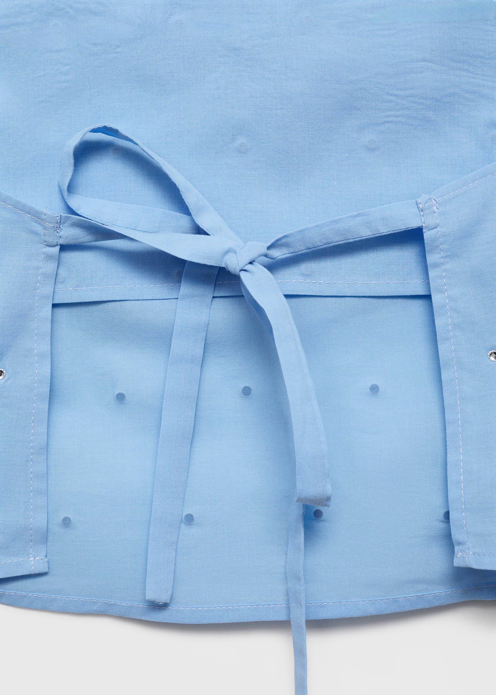 Top halter de algodão com pormenor de strass - Pormenor do artigo 8