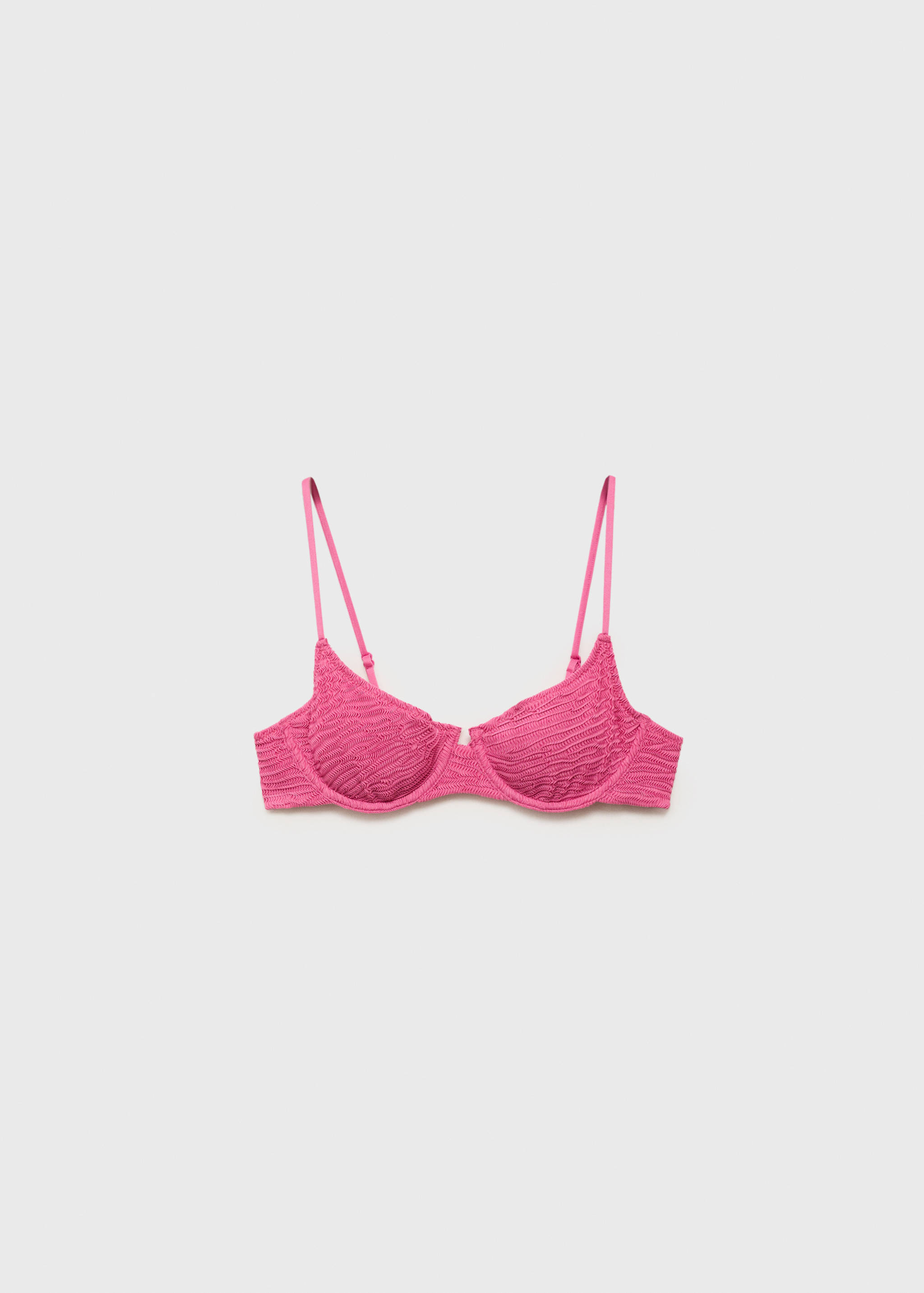 Textured underwired bikini top - Article without model