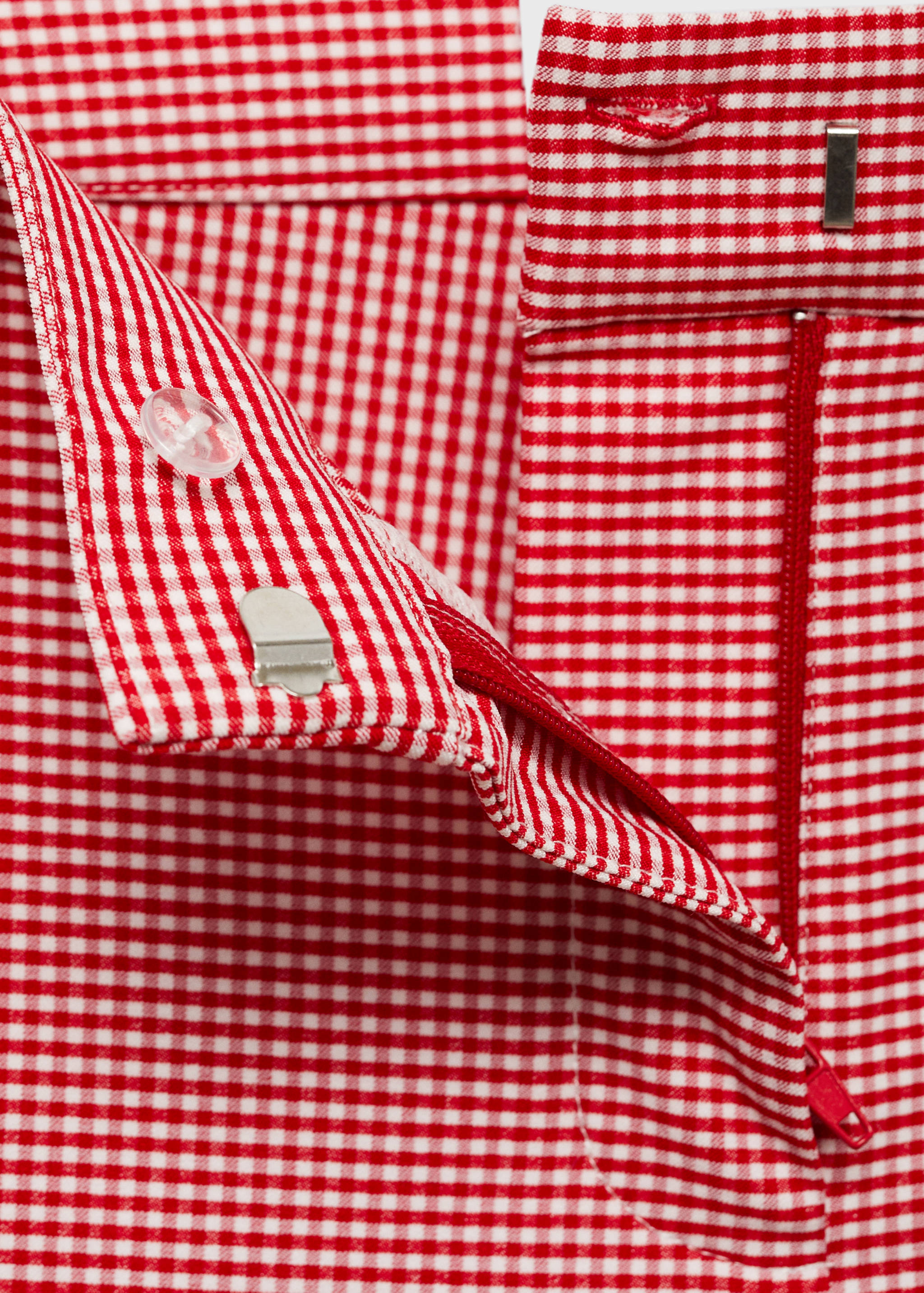 Pantalon à carreaux vichy court - Détail de l'article 8