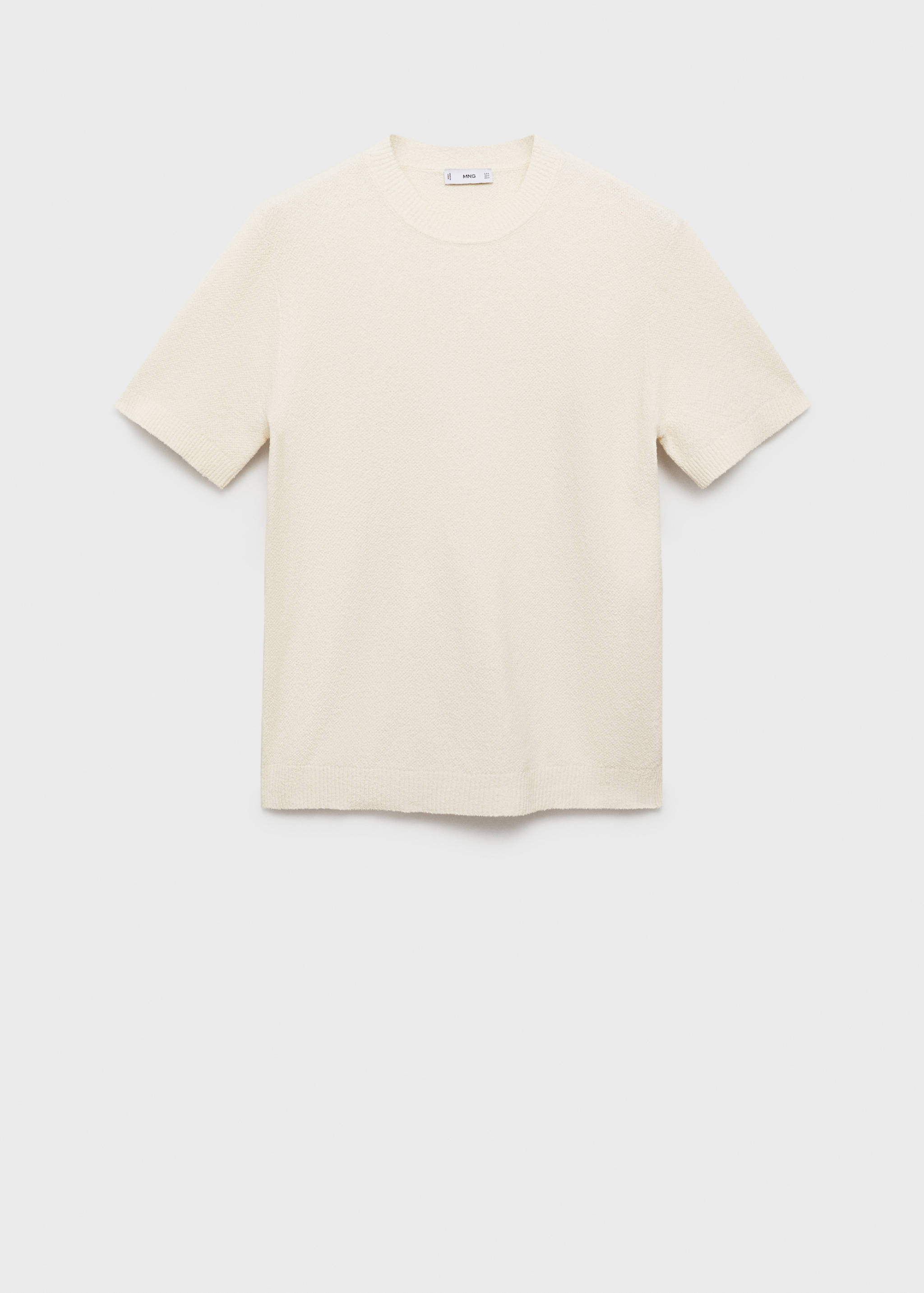 Cotton fine-knit t-shirt - Article without model