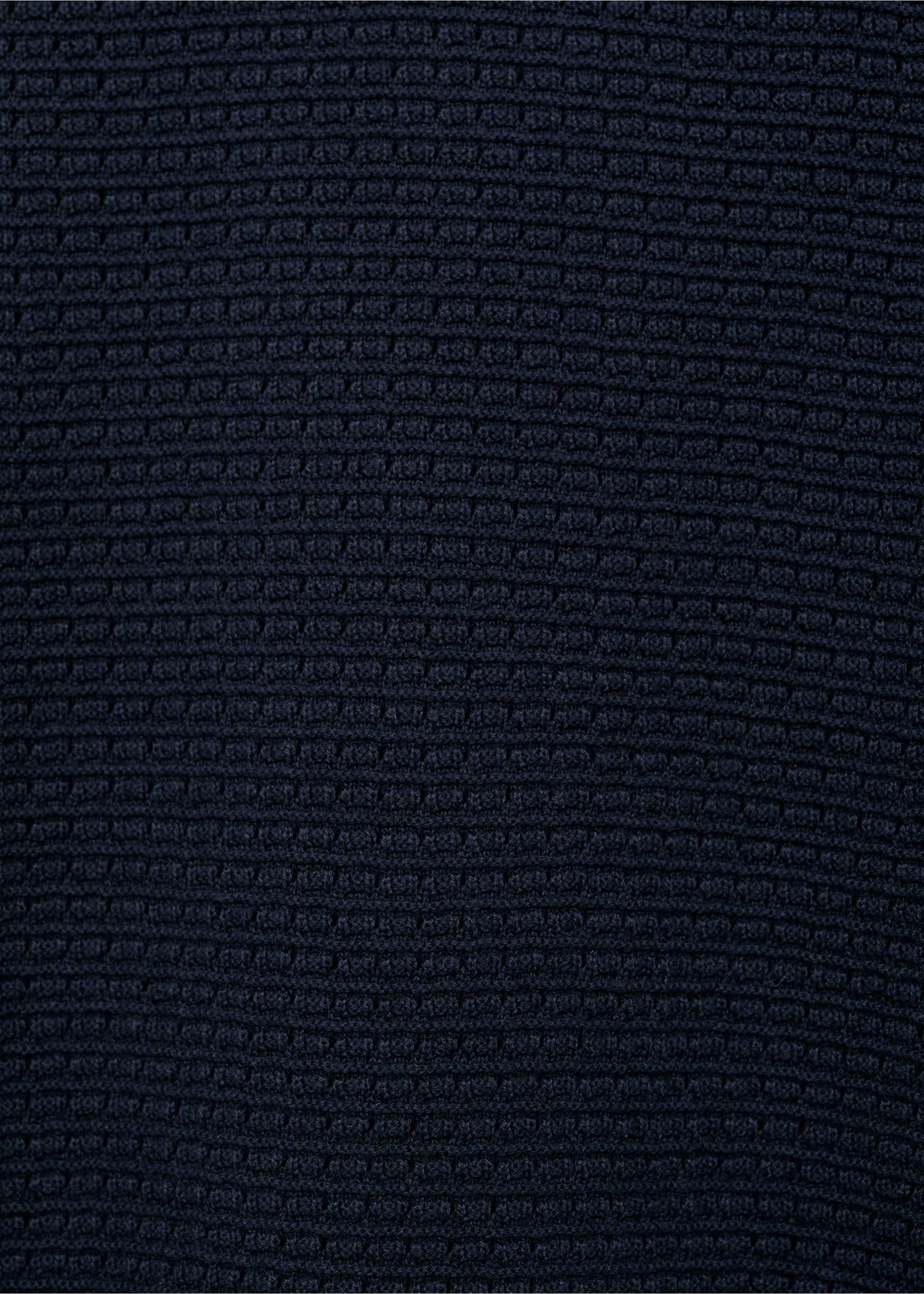 Primer plano de la textura del tejido de la camiseta azul oscuro., Azul tinta. Ref: 87079211-00.