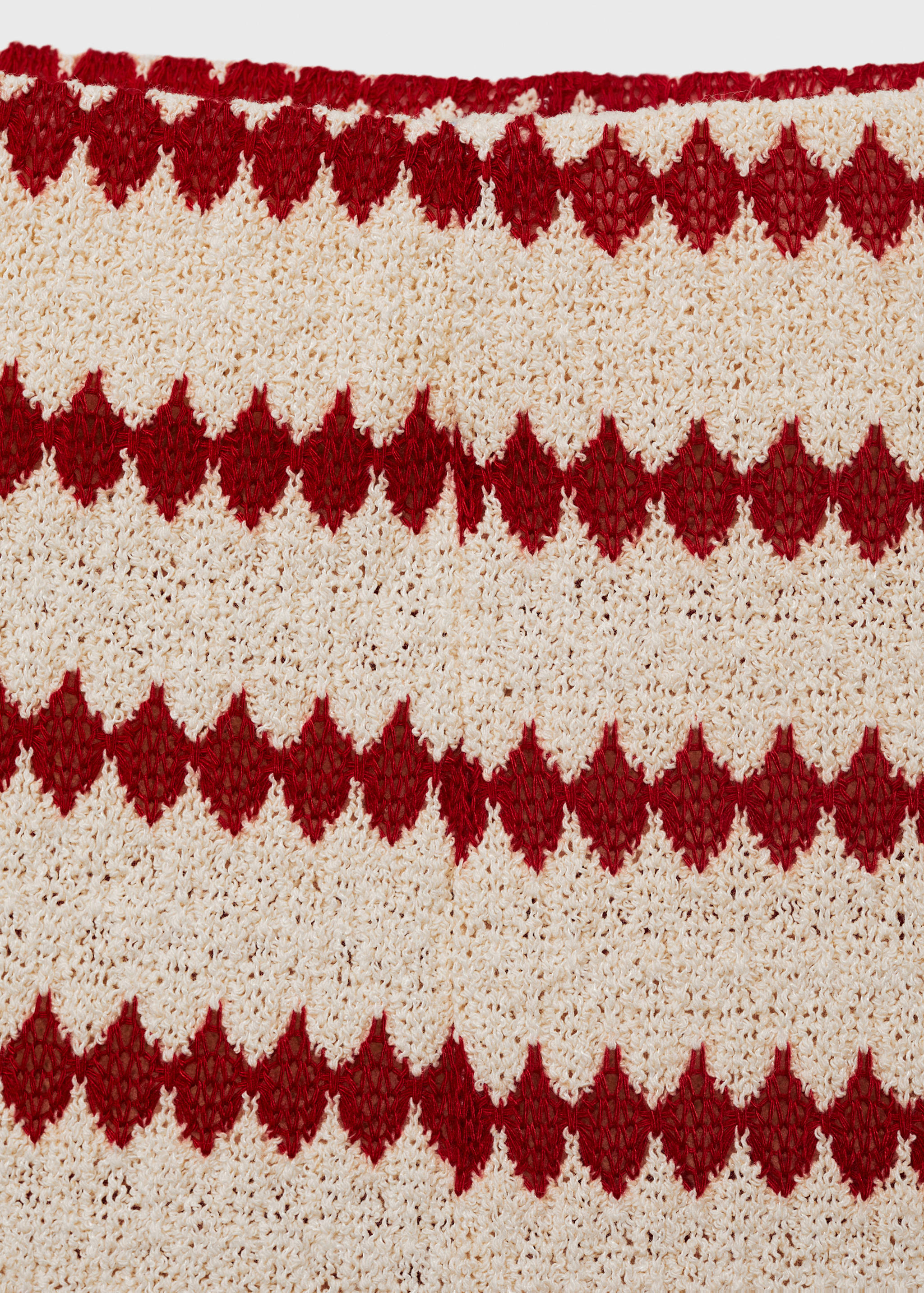 Knitted pants with geometric print - Details of the article 8