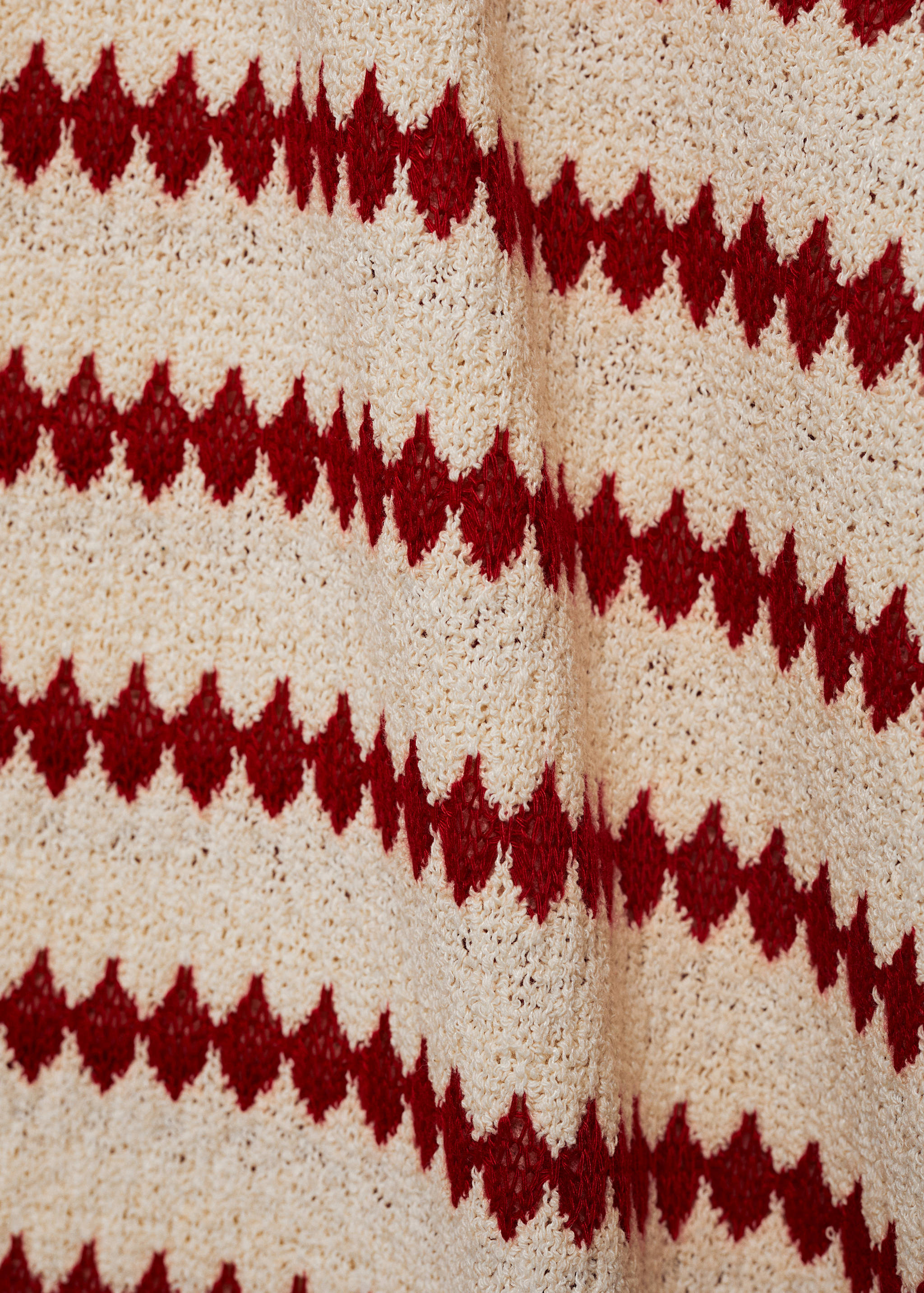 Knitted pants with geometric print - Details of the article 0