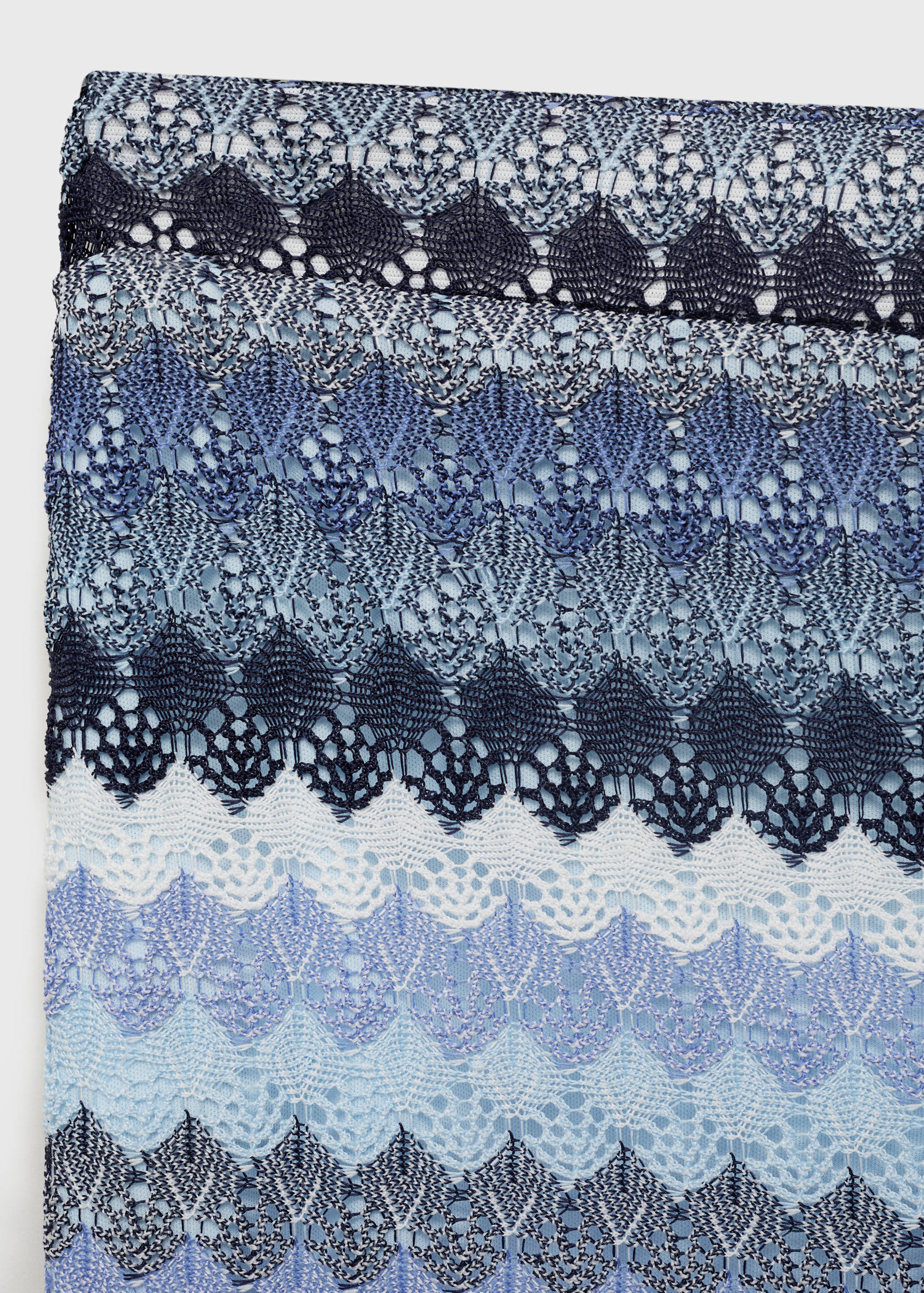 Zigzag openwork knitted trousers - Details of the article 8