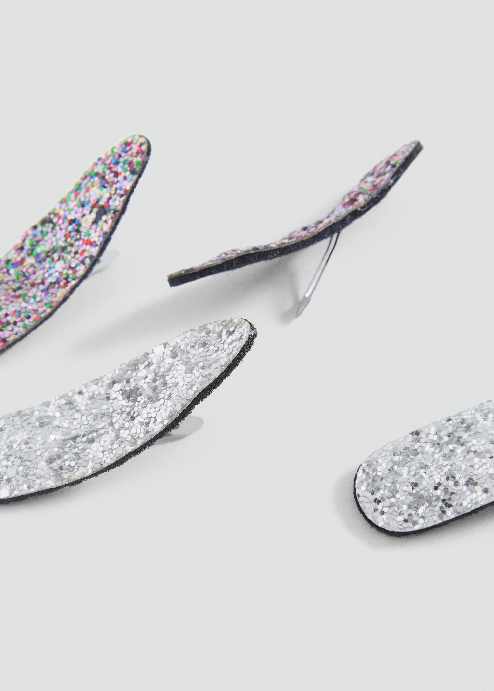 Lot 4 barrettes cheveux - Plan moyen