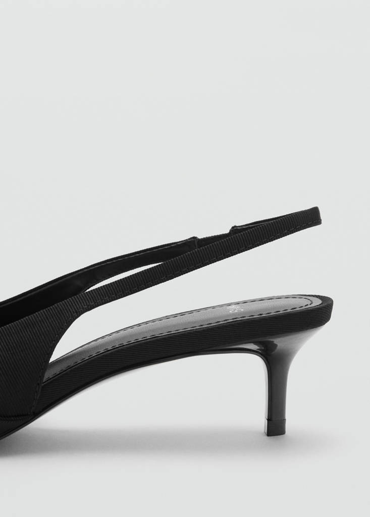 Knot heel shoes — Black