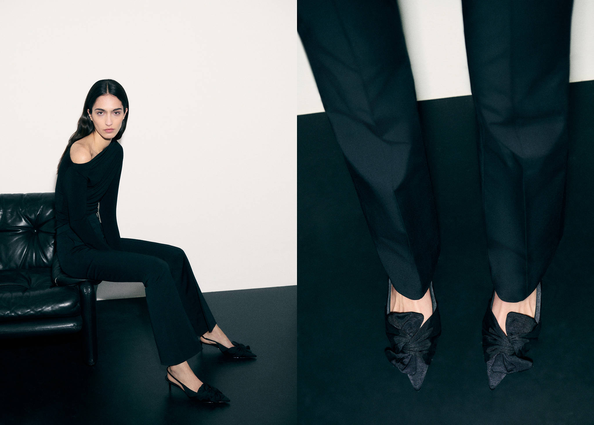Knot heel shoes - Panoramic plane