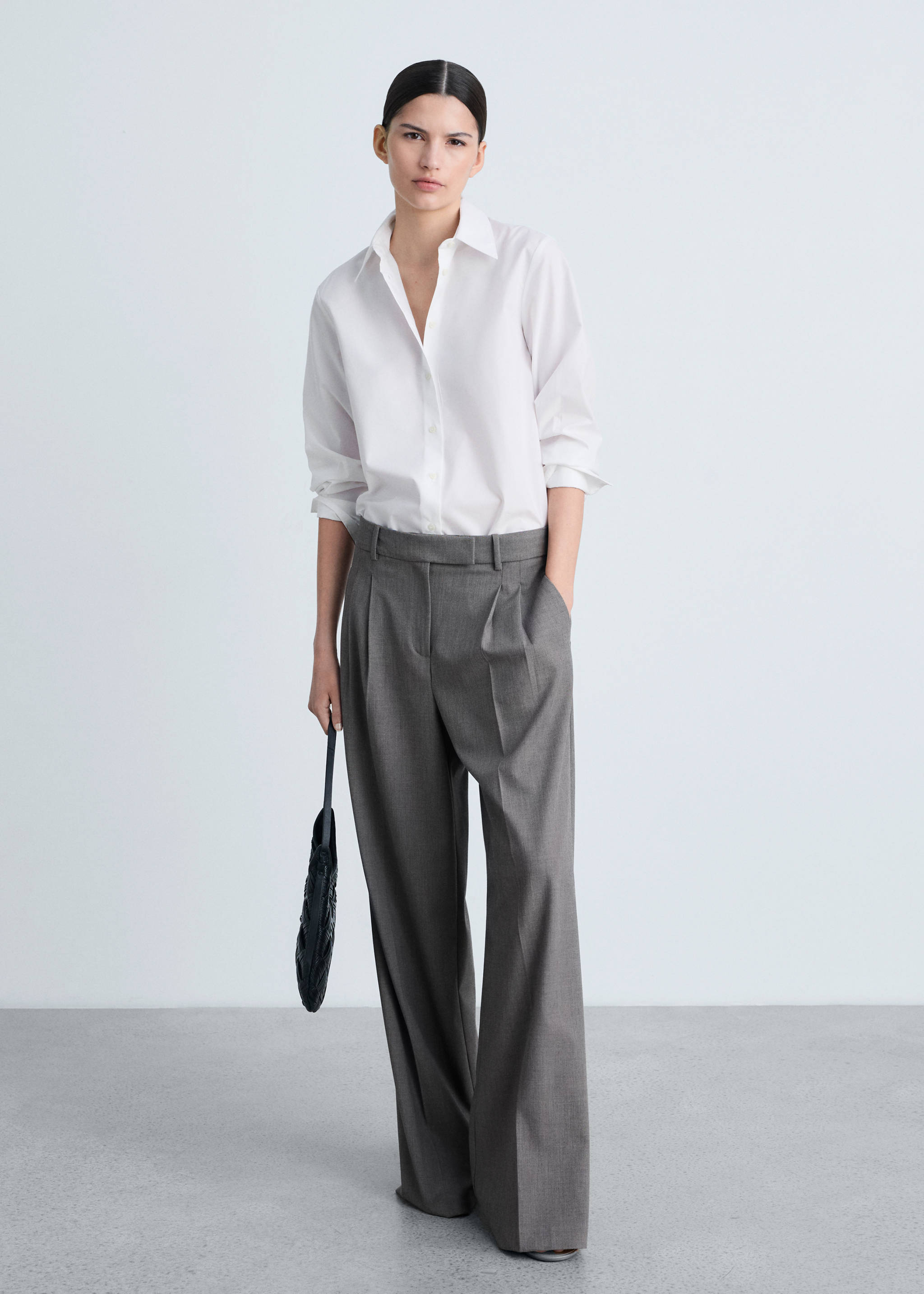 Рубашка regular из смеси хлопка и лиоцелла - Общий план