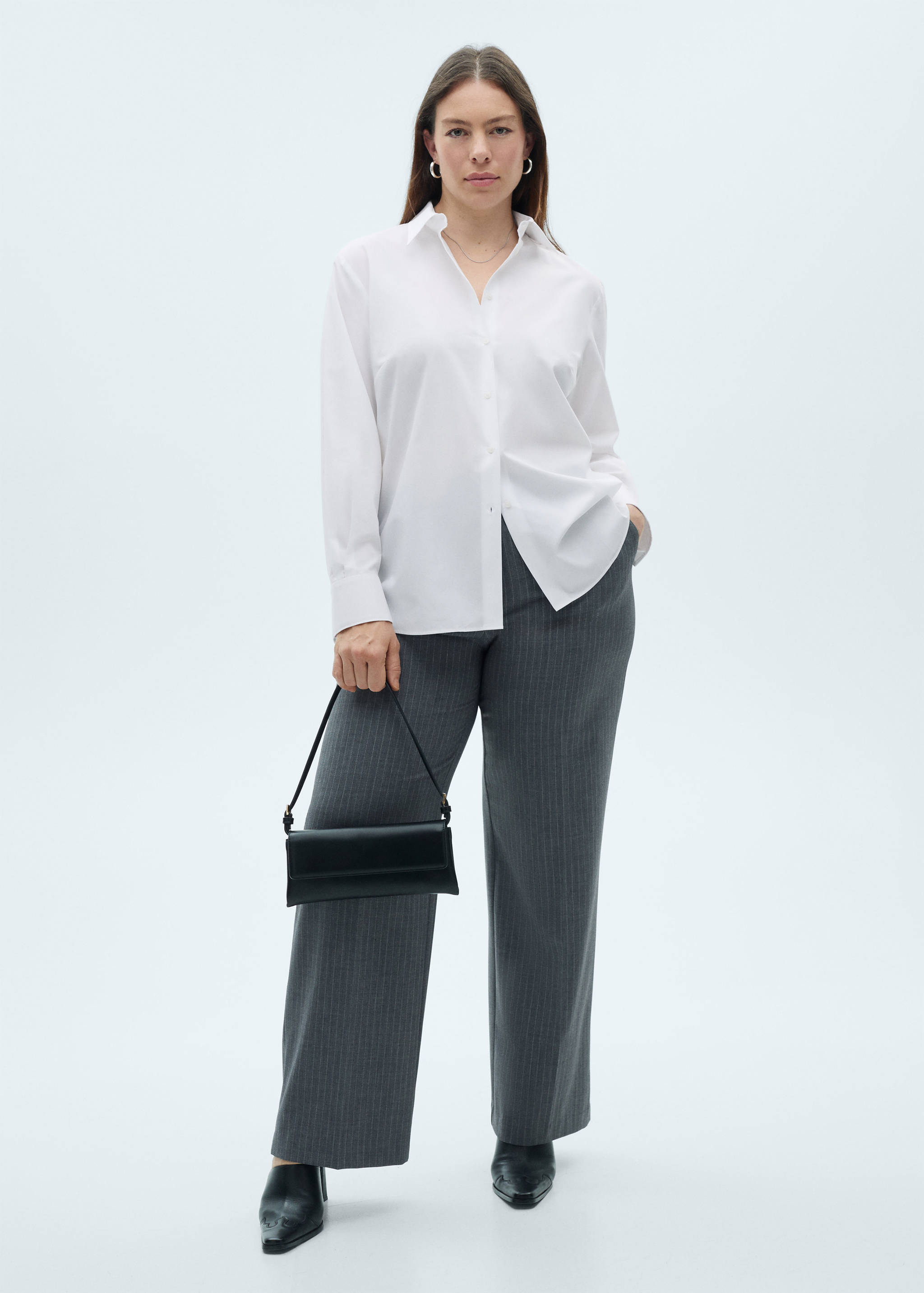 Рубашка regular из смеси хлопка и лиоцелла - Деталь изделия 3