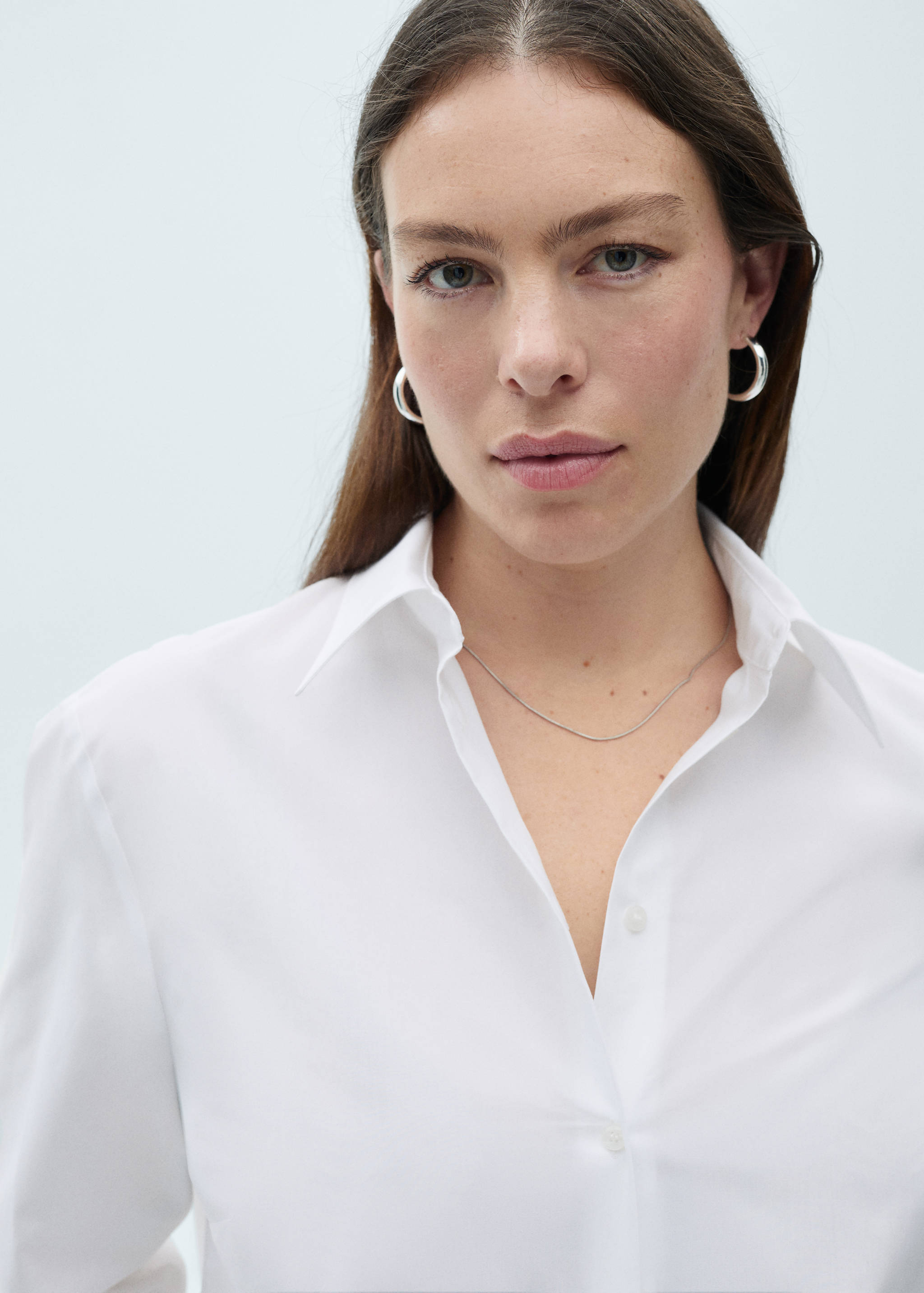 Рубашка regular из смеси хлопка и лиоцелла - Деталь изделия 4