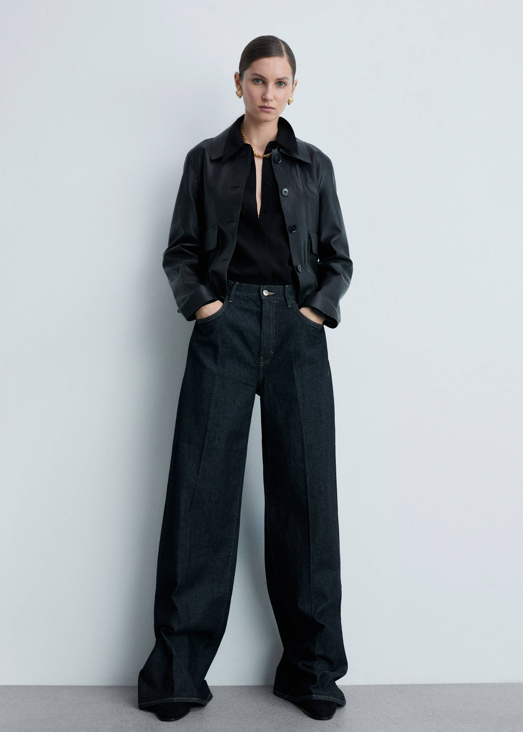 Bottines talon bloc suédine - Plan général