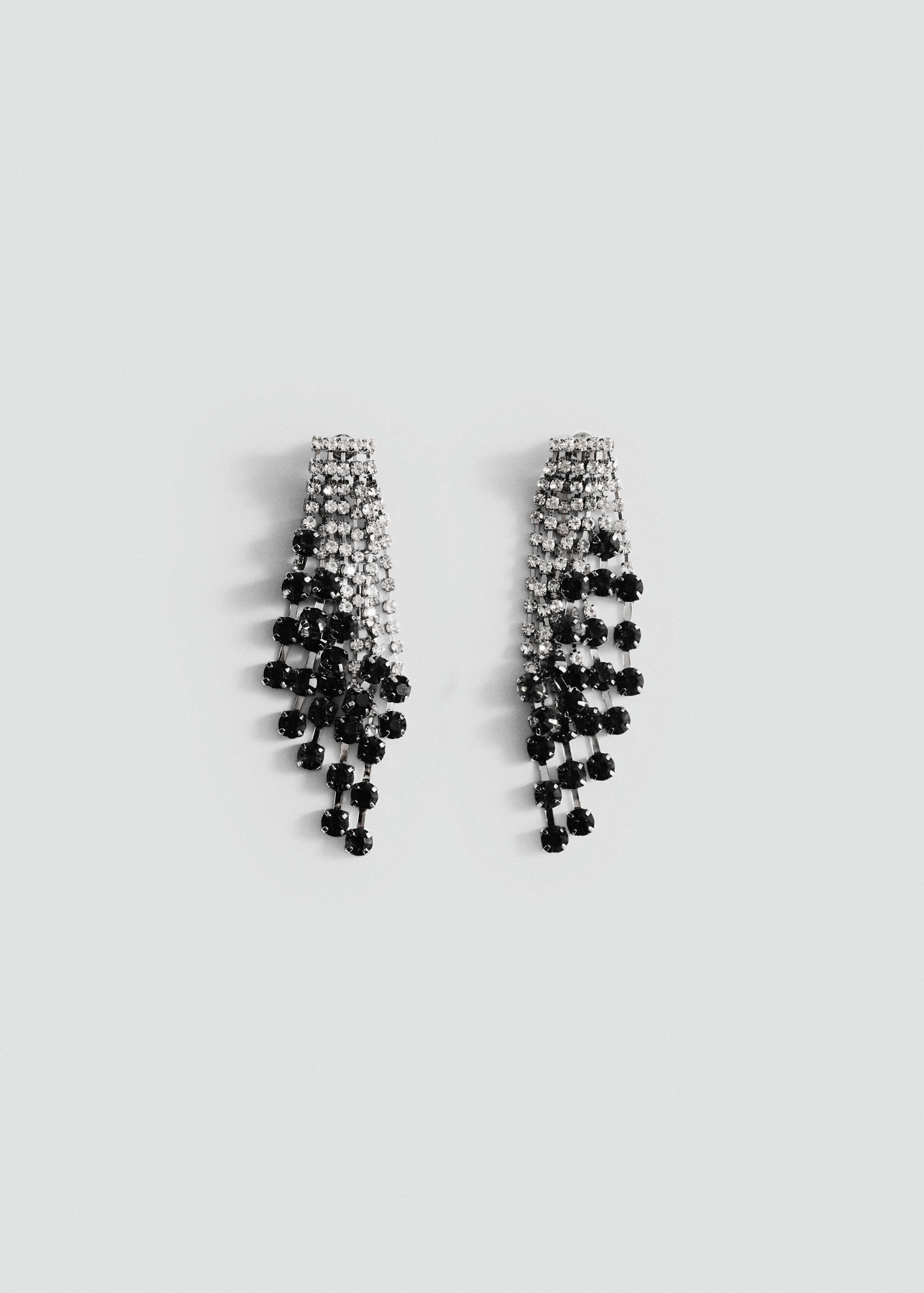 Cascade earrings with faceted crystals - Article without model