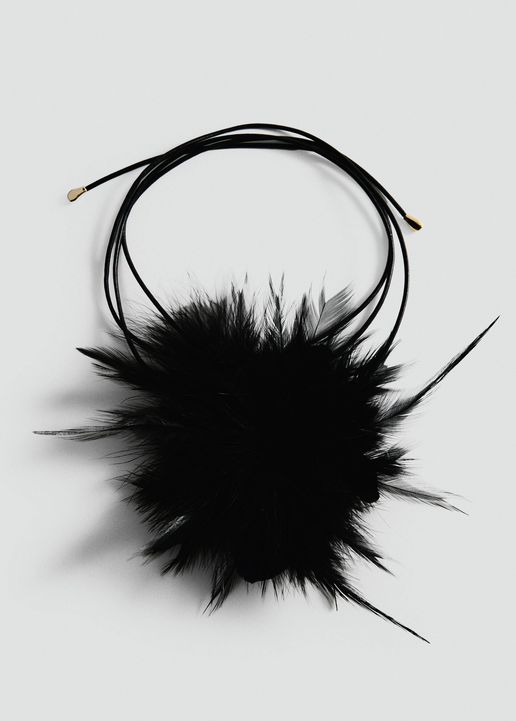 Choker cord with feather detail - Article without model