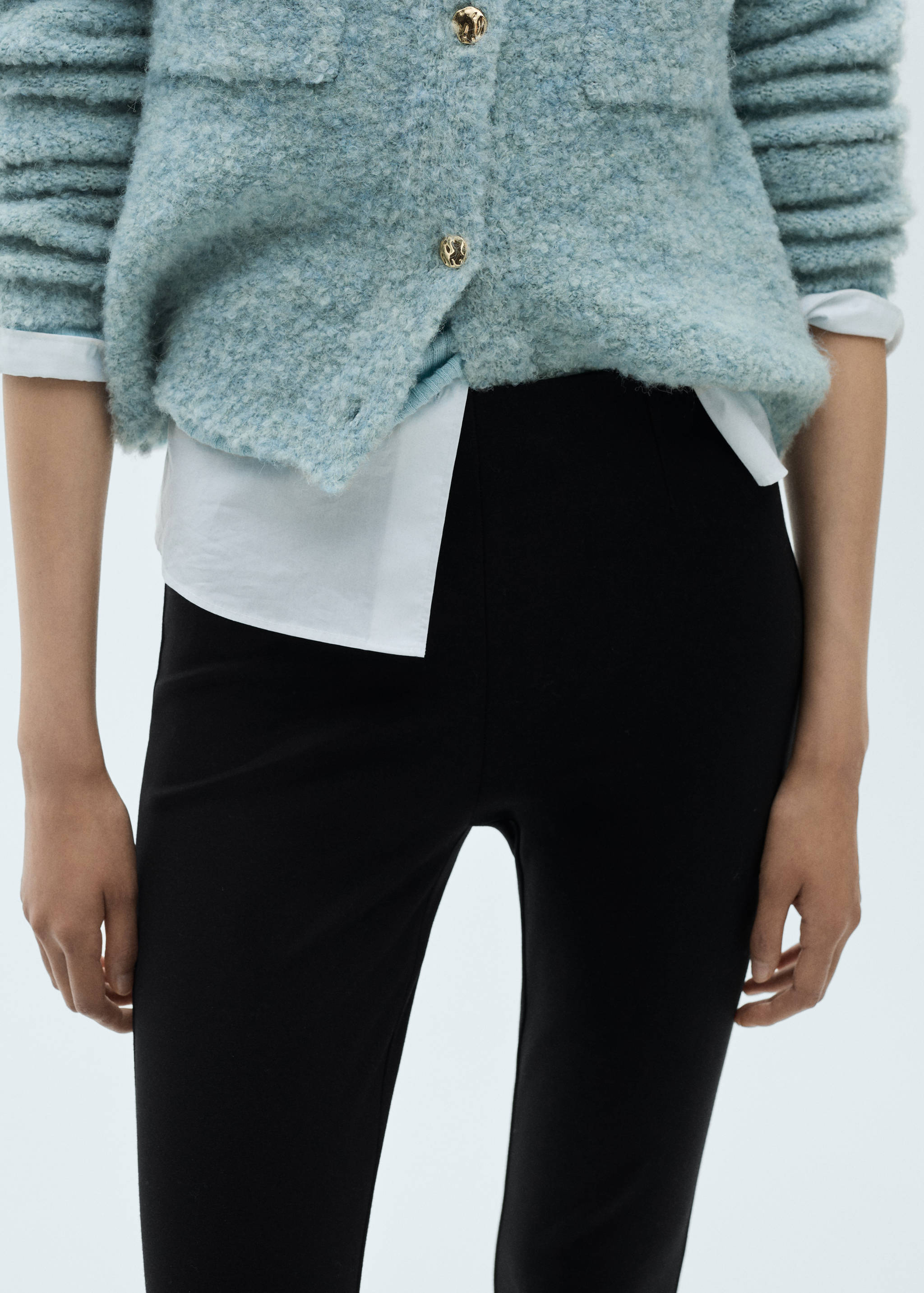 Mid-rise skinny leggings - Details of the article 1