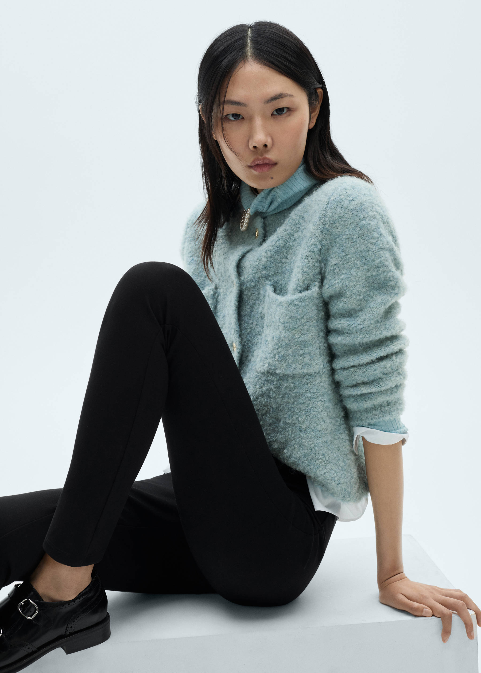 Mid-rise skinny leggings - Details of the article 2